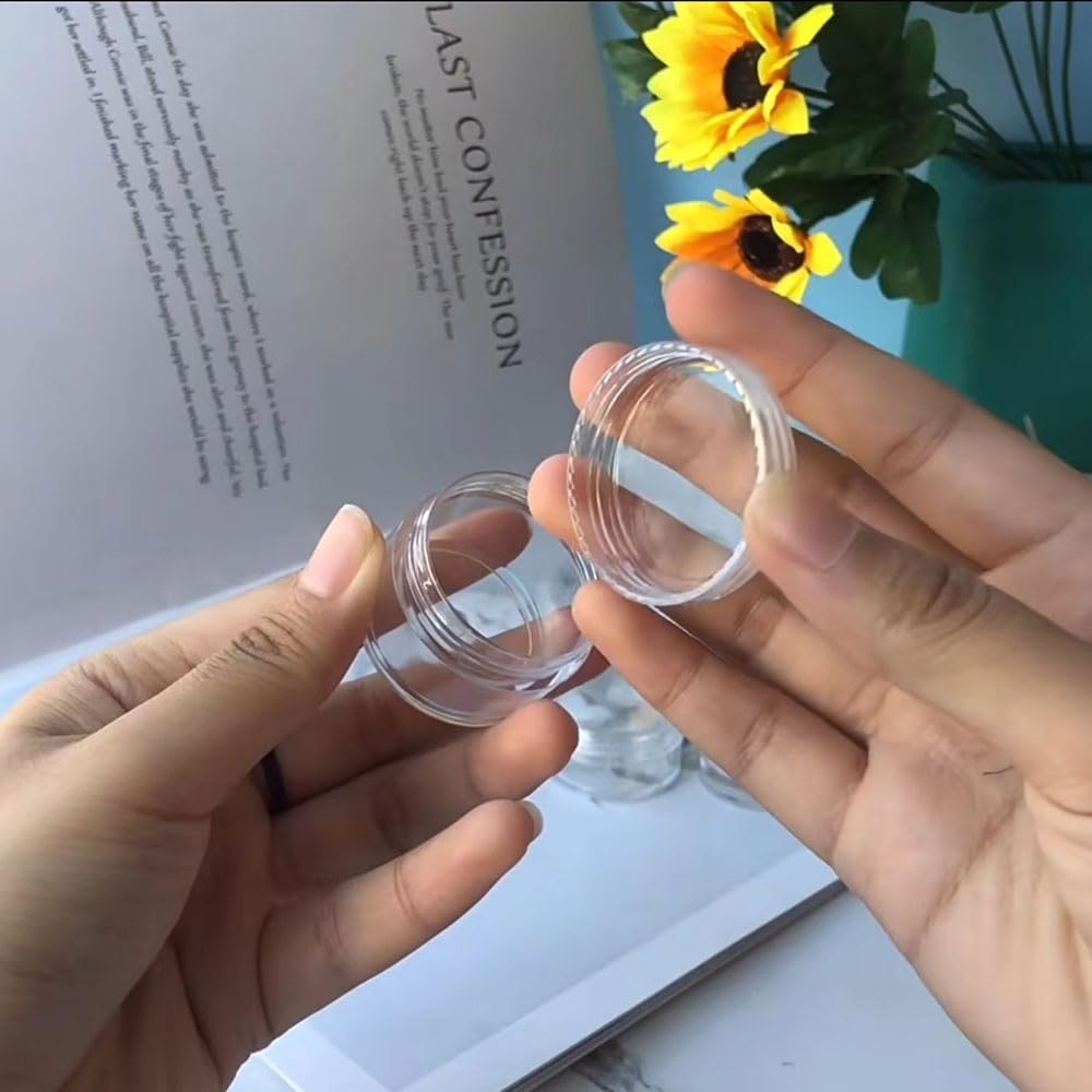 Pack of 30 Containers, 5 Ml, Containers with Lid, Tins for Lip Balm, Small Jar for Lip Balm, Mini Cream Jar, Empty Cream Jars, Ointment Jars, Cosmetic Jars