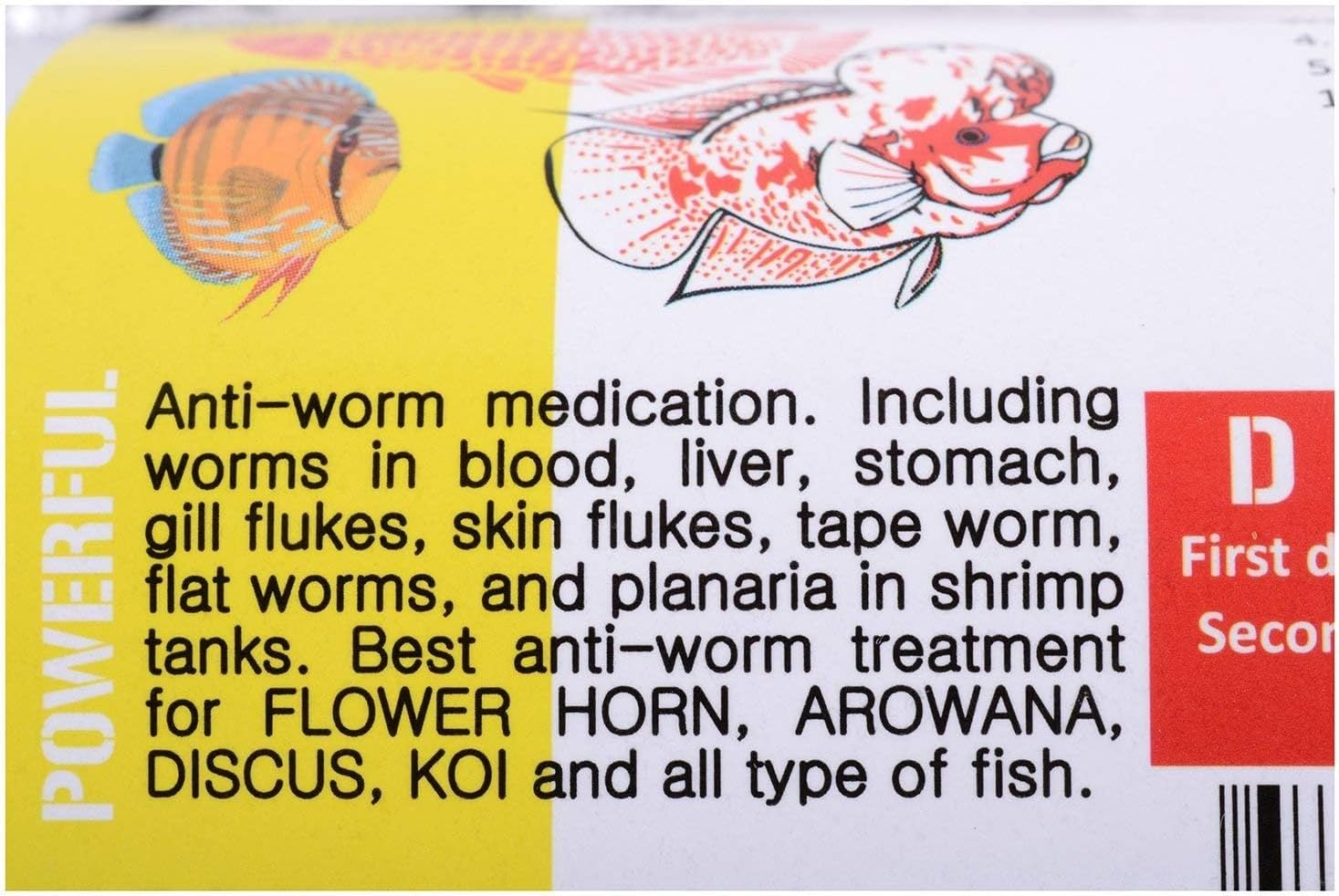 Aquatic Remedies Worm-Out Fish Deworming Formula, 60ML for Flower Horn, Discus, Arowana and All Other Fish