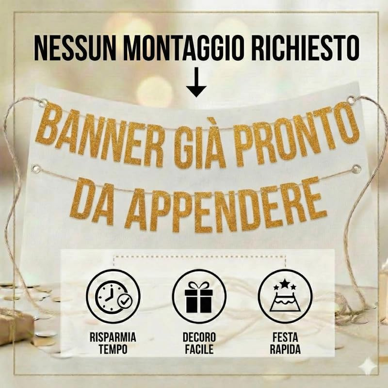 Awesome since 2008 Gold Glitter Banner - 18Th Birthday and Anniversary Party Decorations image number 3