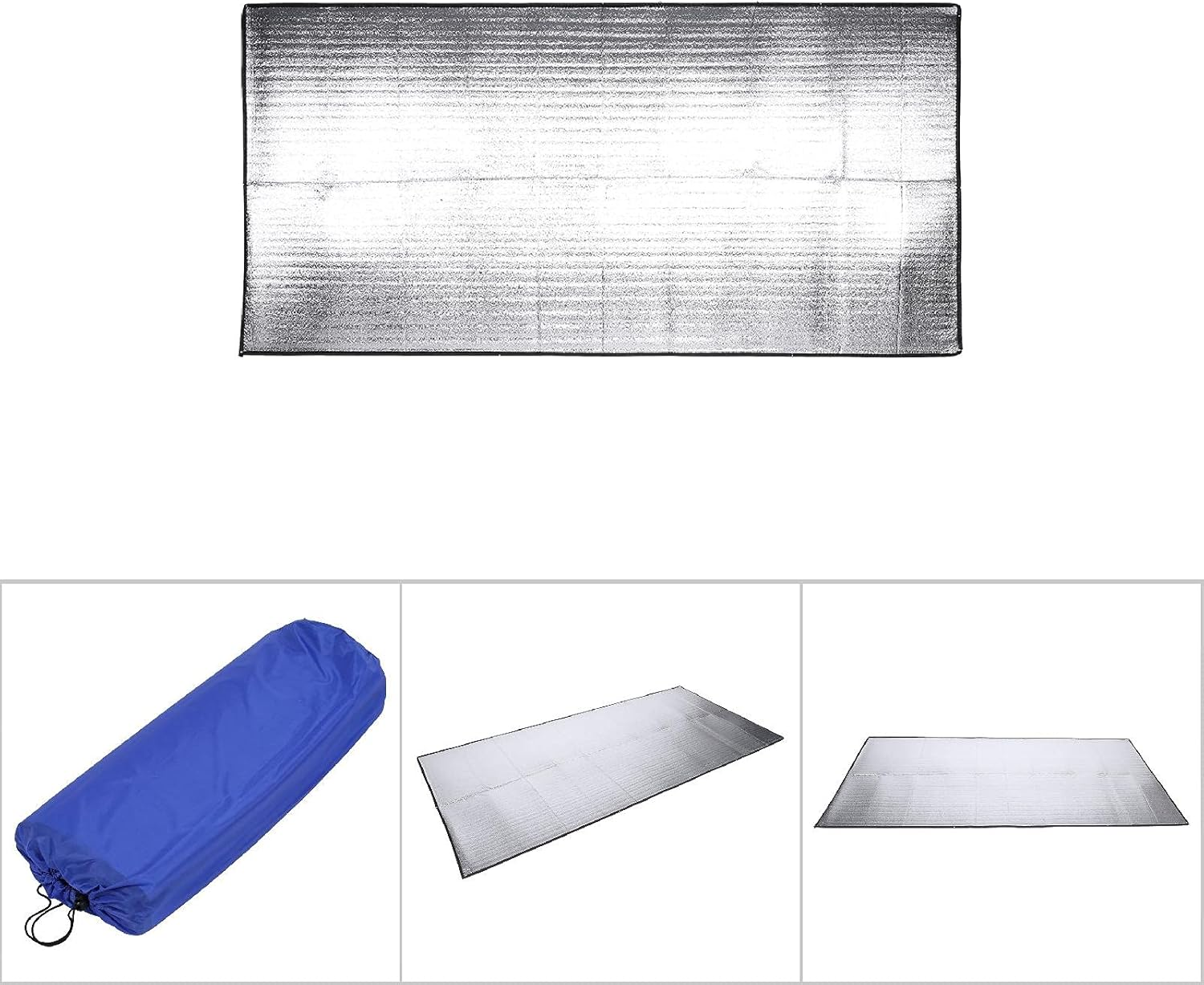 Outdoor Mattress, Light Foldable Sleeping Mattress Aluminum Foil and Eva for Outdoor Adventure for Tourism for Camping for Summer Camp(1 * 2M)