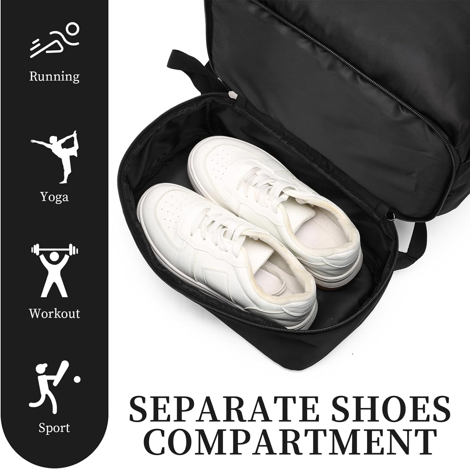 Gym Backpack for Men,Waterproof Backpack with Shoe Compartment Lightweight Travel Backpack image number 2