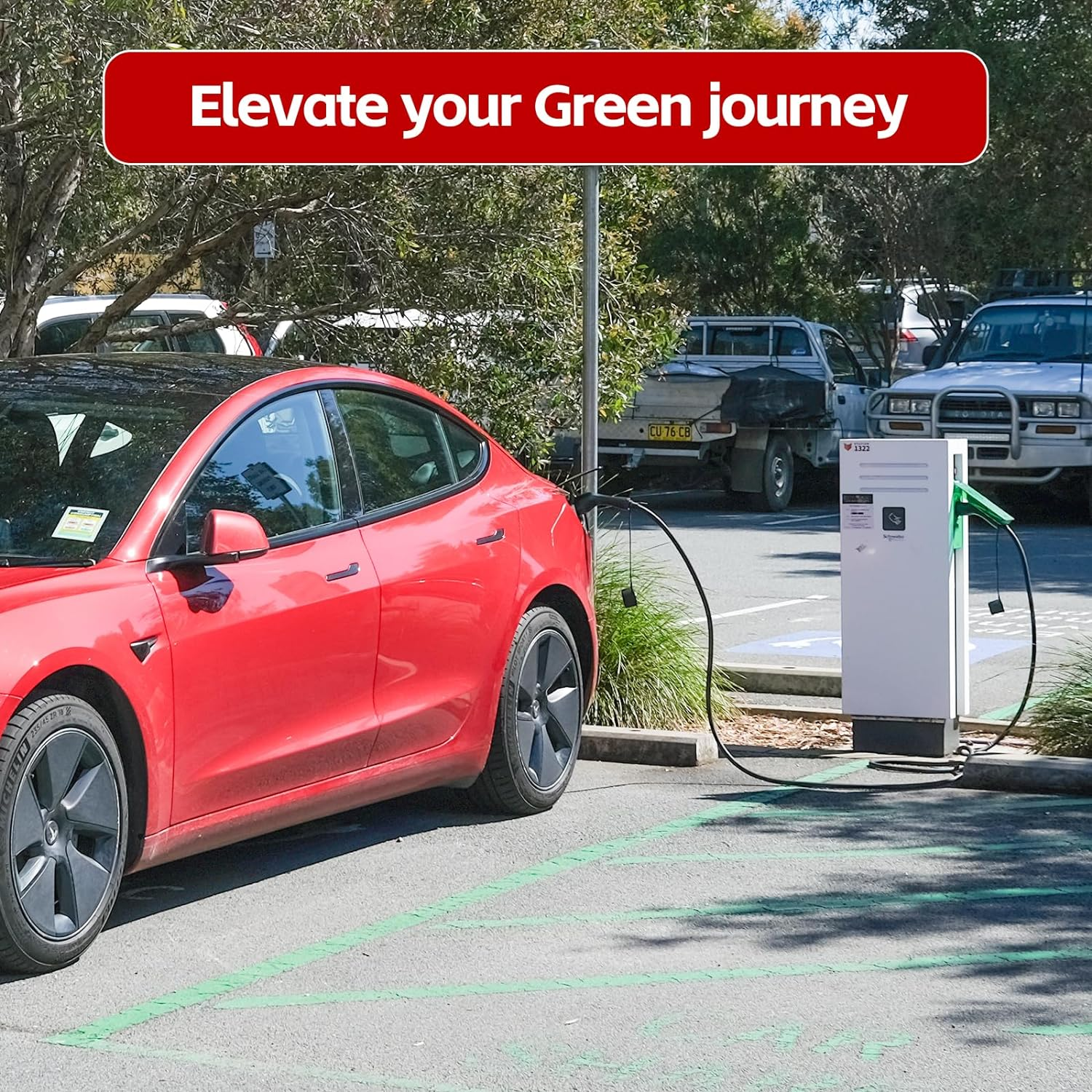 MCEVKELN Type 2 to Type 2 EV Charging Cable 7Kw 10M - Electric Vehicle Charger| 1 Phase | 32A | 10M TPU Cable Compatible with Tesla/Byd/Bmw/Mg/Kia