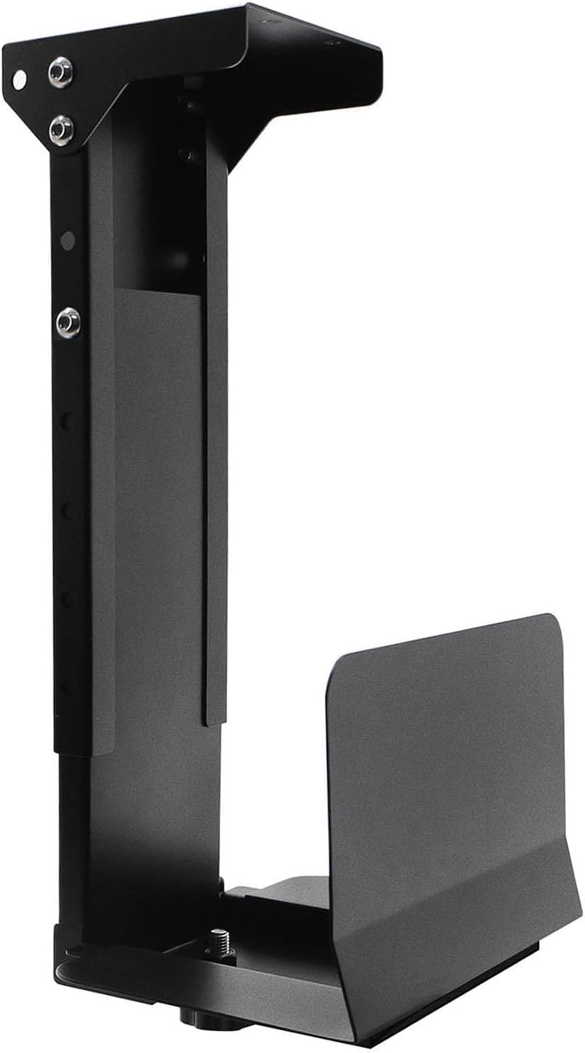 Adjustable Clamp Mount on Desk for PC Tower - No Drilling, Height - 13.2" to 21.6", Width - 5.5" to 9.8", Heavy Duty under Desk Computer Mount, Computer Case CPU Holder with Tool-Free Installation