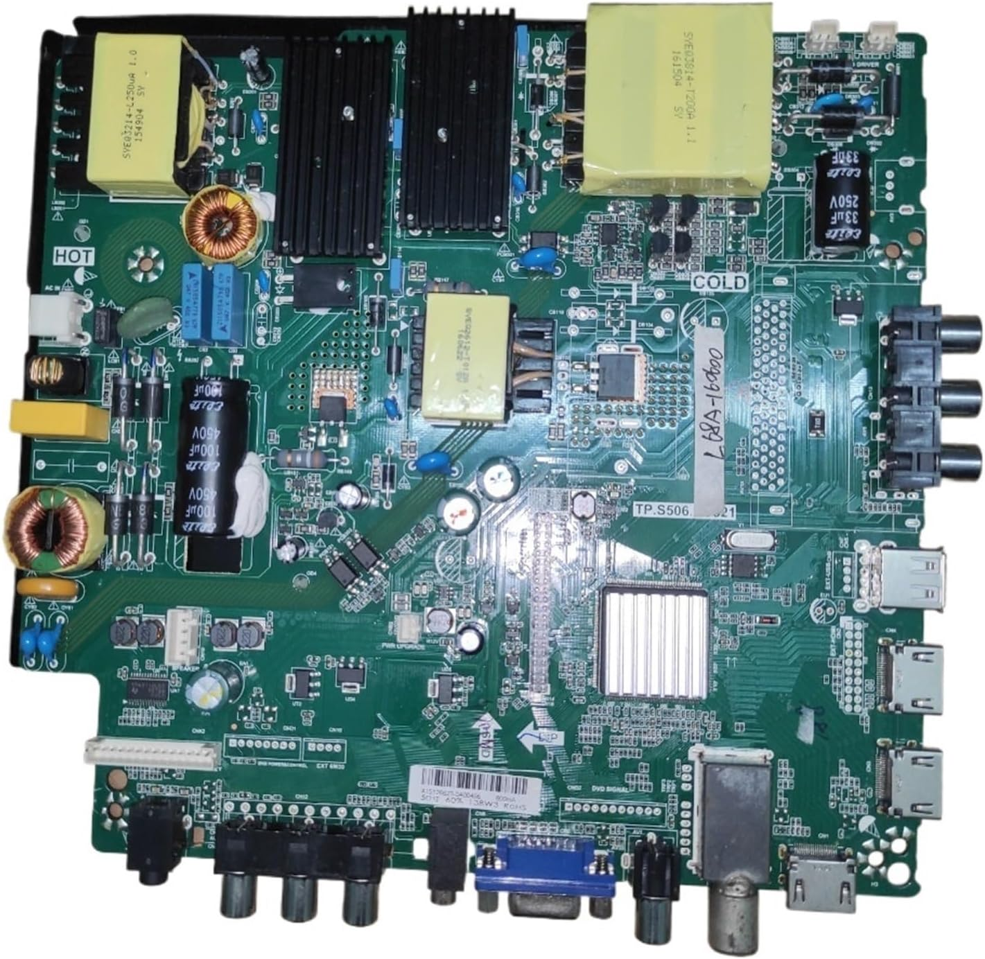 TP.S506.PC821 Three in One TV Motherboard 1920X1080 110V-130V 600Ma 108W2 48.5Tv(Blue Transformer)