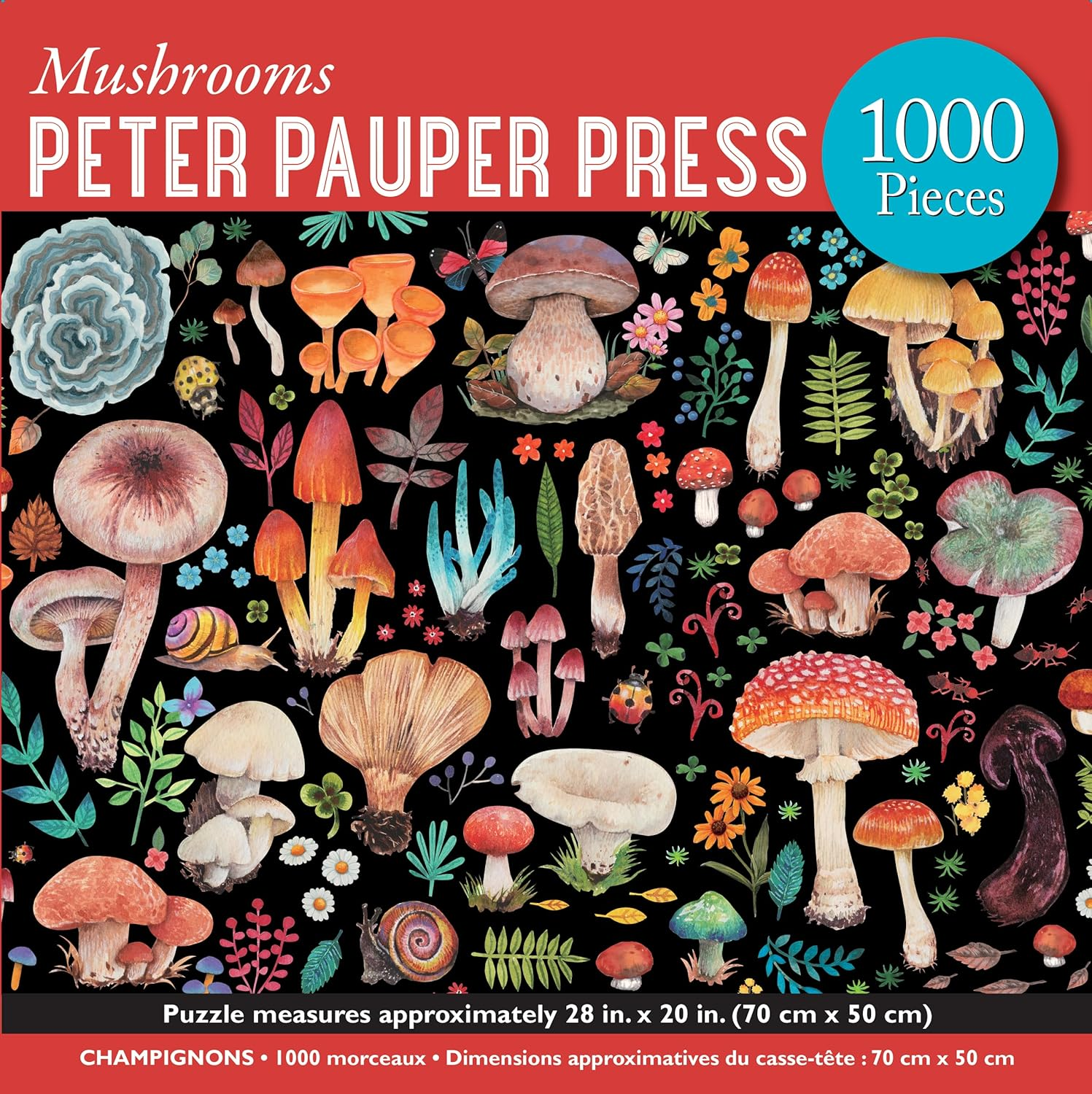 Mushrooms 1000-Piece Jigsaw Puzzle