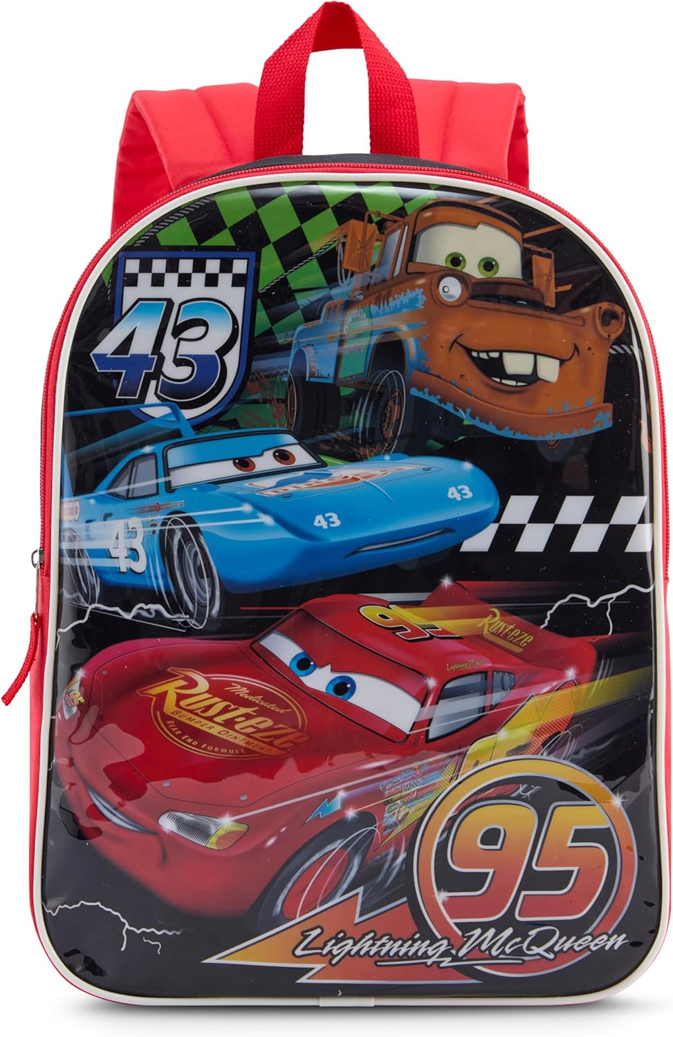 Disney Backpack for Kids 15 Bookbag for Boys | Padded Straps & Large Zip Compartment School Supplies
