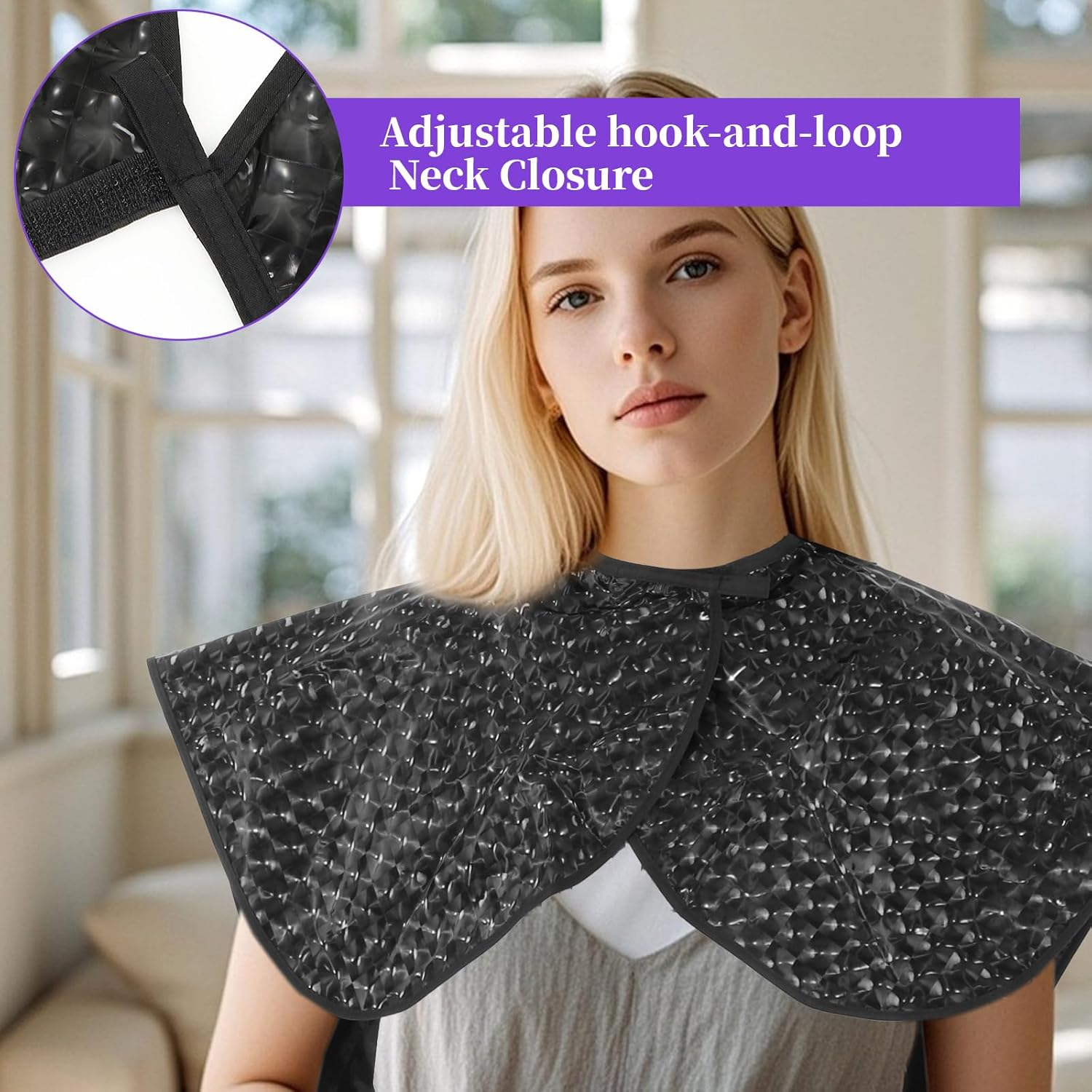 YBEATY Waterproof Post Surgery Shower Cape Cover Mastectomy Chest Shoulder Shower Protection Recovery Water Resistant Cape image number 3