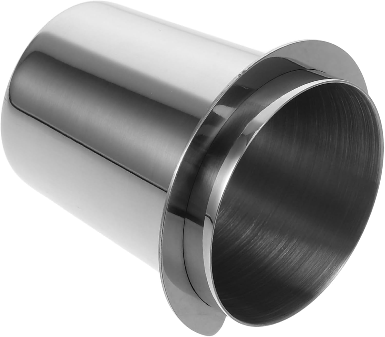 GLEAVI 304 Stainless Steel Espresso Machine Dosing Cup 53Mm Measuring Tool for Coffee Grounds Universal Powder Feeder Dispenser 1 Piece