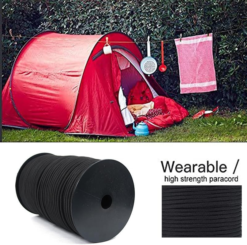 AIMALL 100M 9-Strand Core Paracord Rope - 550 Lanyard, Parachute Cord Mil-Spec Type III, Waterproof, Multi-Use for Camping, Hiking, Survival, Emergency image number 6