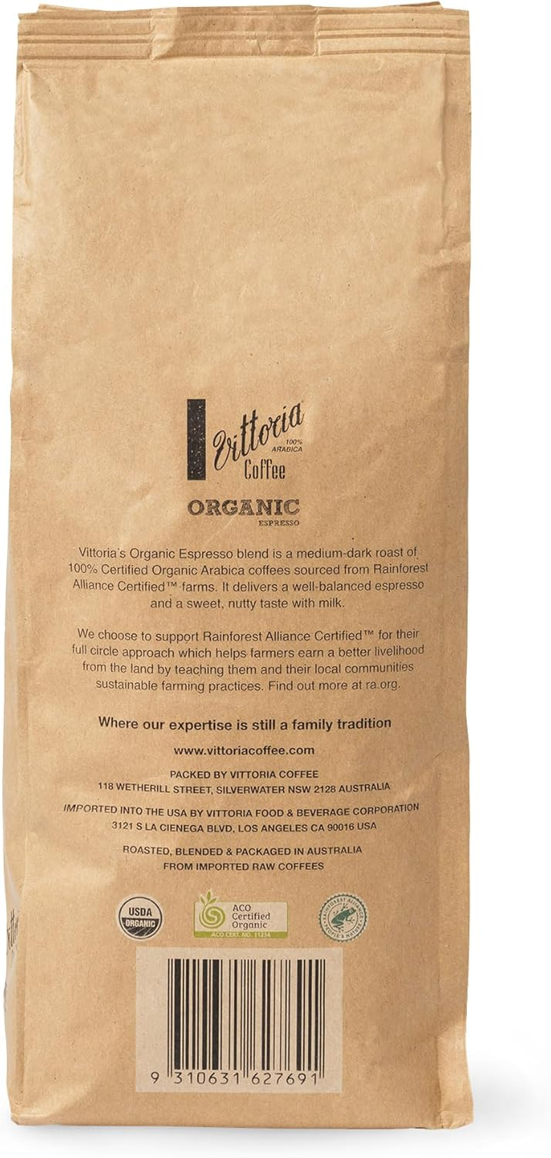 Vittoria Organic Coffee Beans 1 Kg image number 3