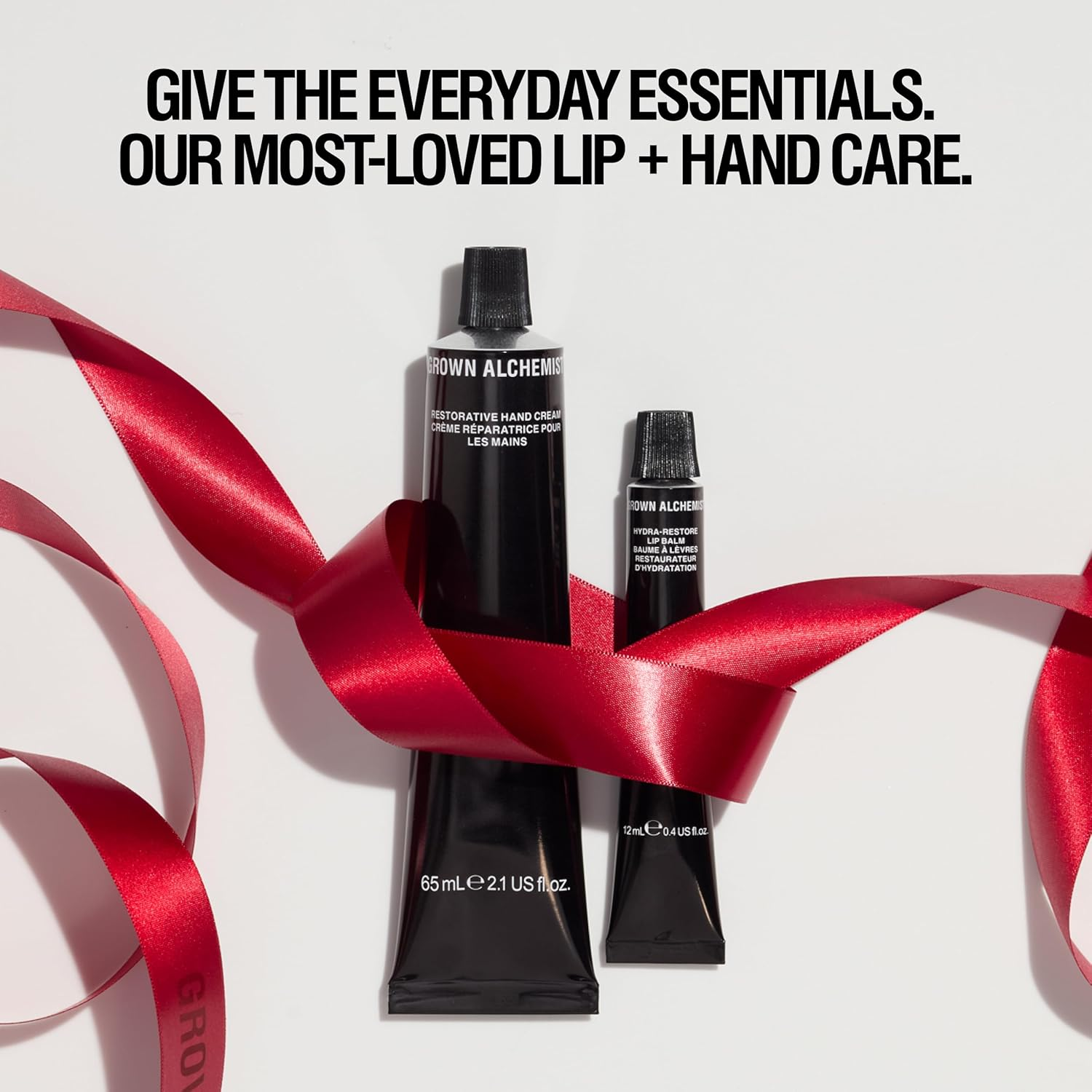 Grown Alchemist Lip + Hand Essentials Holiday Kit. Hydra-Restore Lip Balm (12 Ml) & Restorative Hand Cream (20 Ml). Natural Hydration Duo image number 3