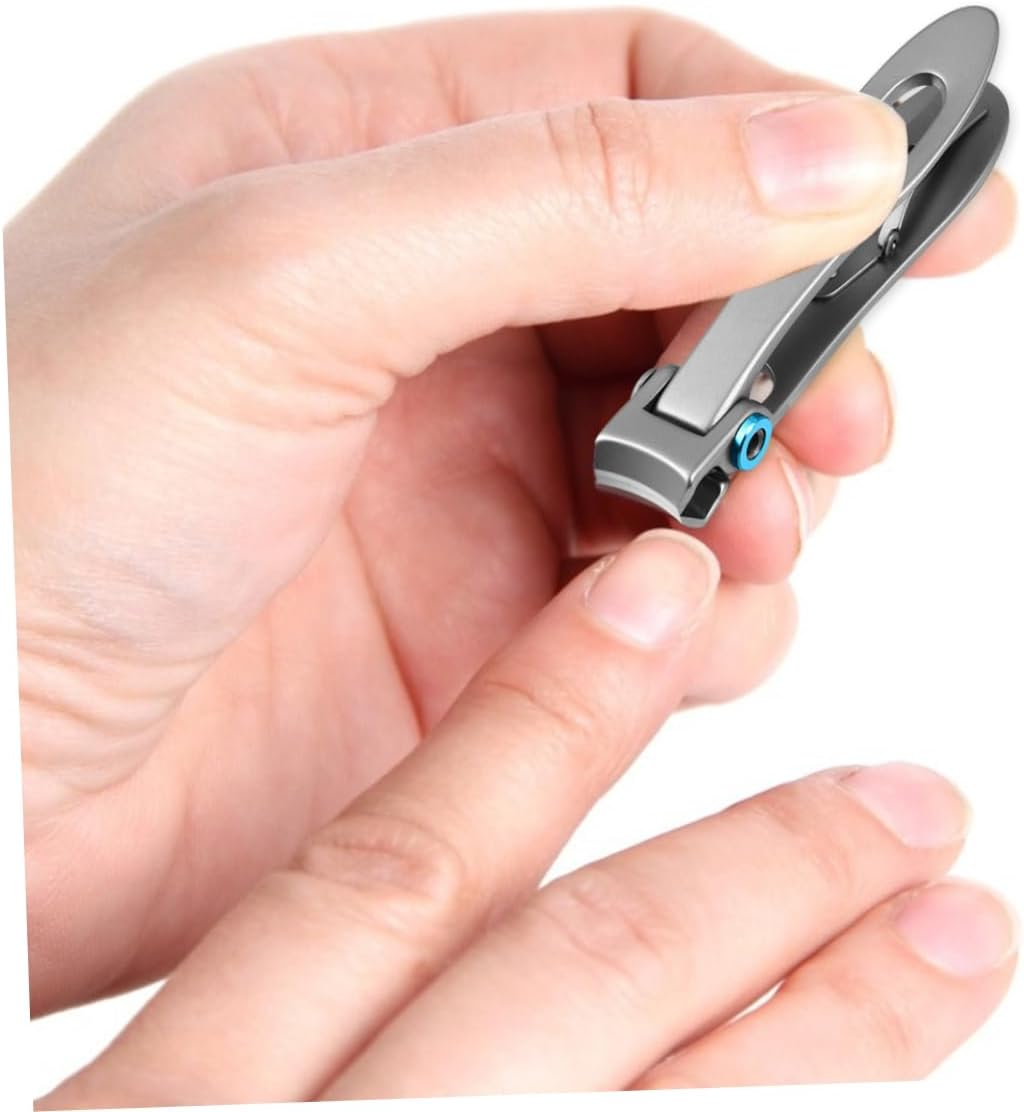 Healvian 6Pcs Manicure Set Oversized Nail Clippers Nail Files Cuticle Pusher for Men Women Ages image number 1