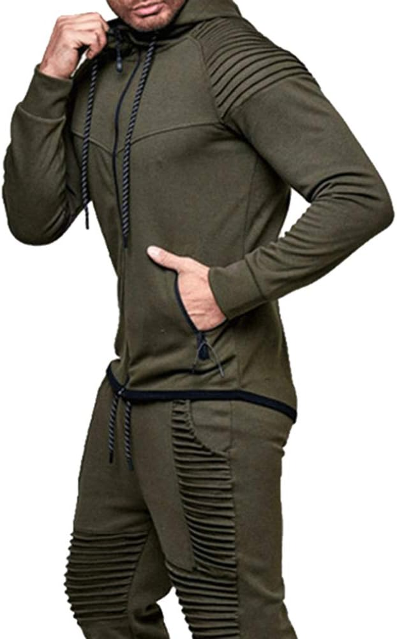 Amropi Men'S Jogging Suit, Tracksuit, Sportswear, Men'S Sweat Jacket and Tracksuit Bottoms, Sports Suit image number 5