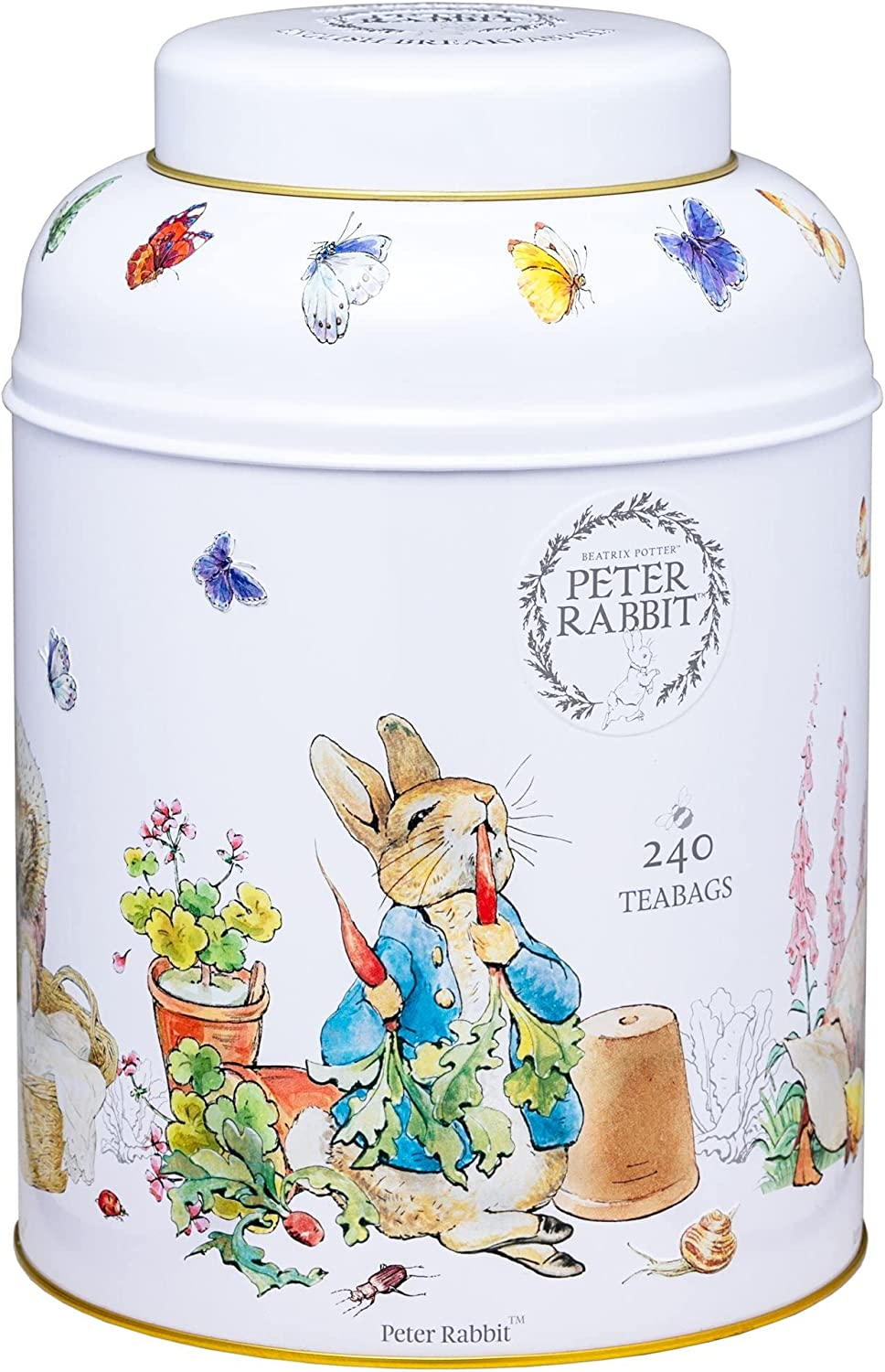New English Teas Peter Rabbit Gift Tea Caddy with 240 English Breakfast Teabags - Beatrix Potter image number 4