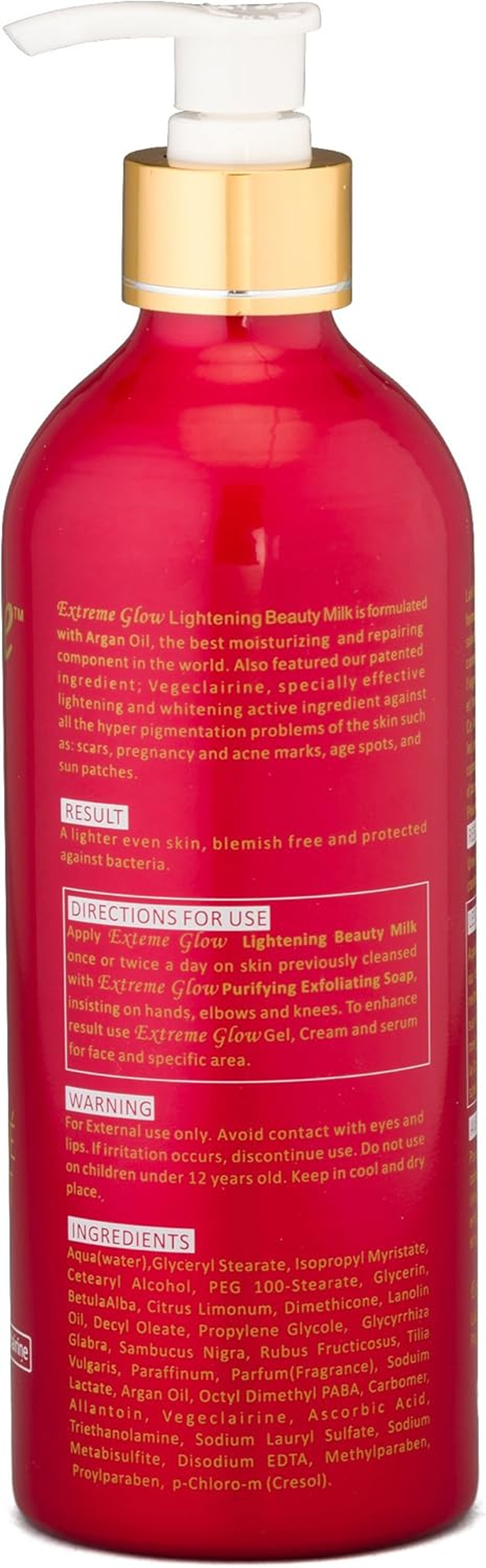 Extreme Glow Strong Lightening Beauty Milk 500 Ml image number 1