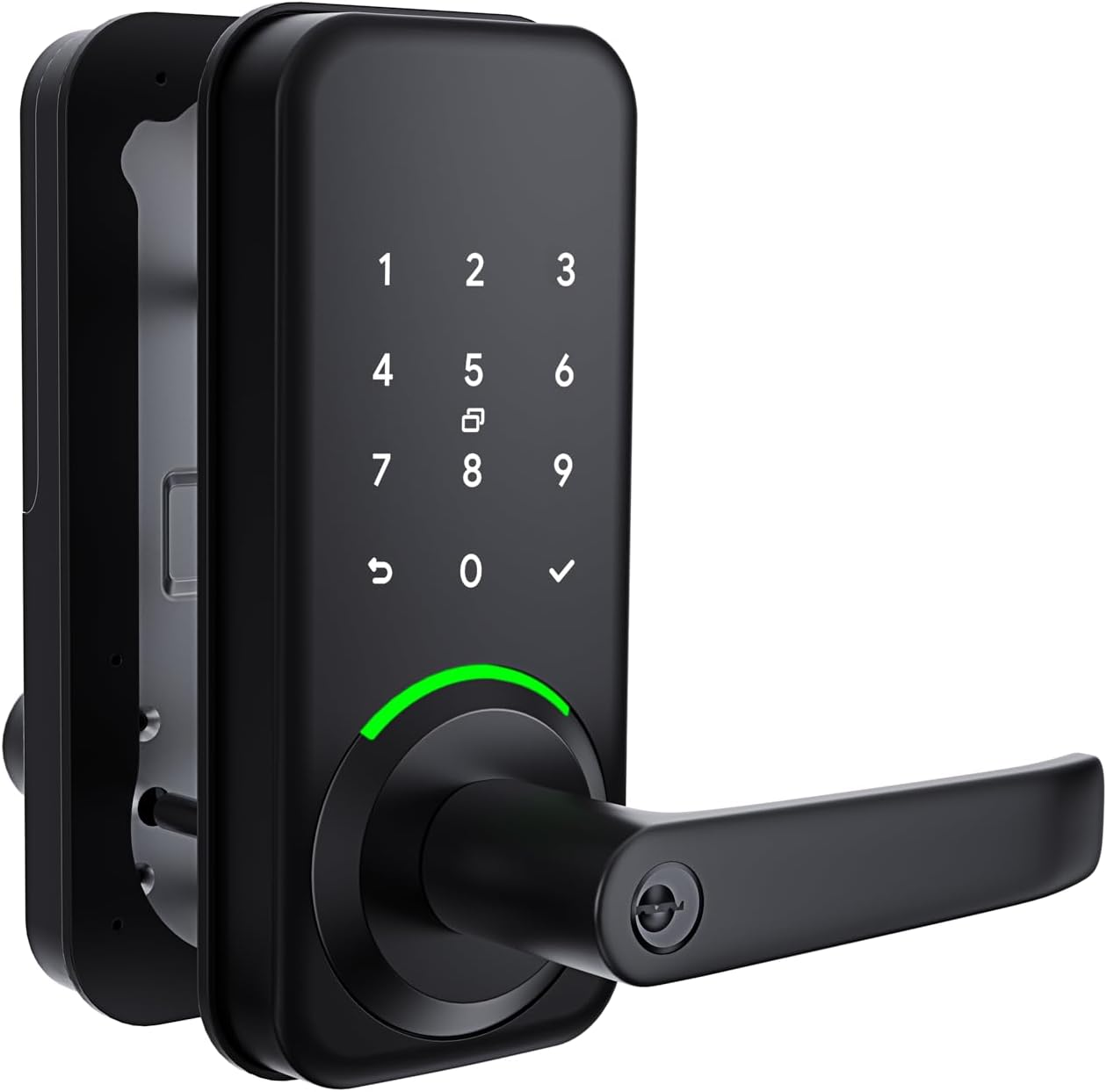 Gainsborough Haven Smart Lock Entry Lever, Black, Keyless Digital Keypad, Auto-Locking image number 4