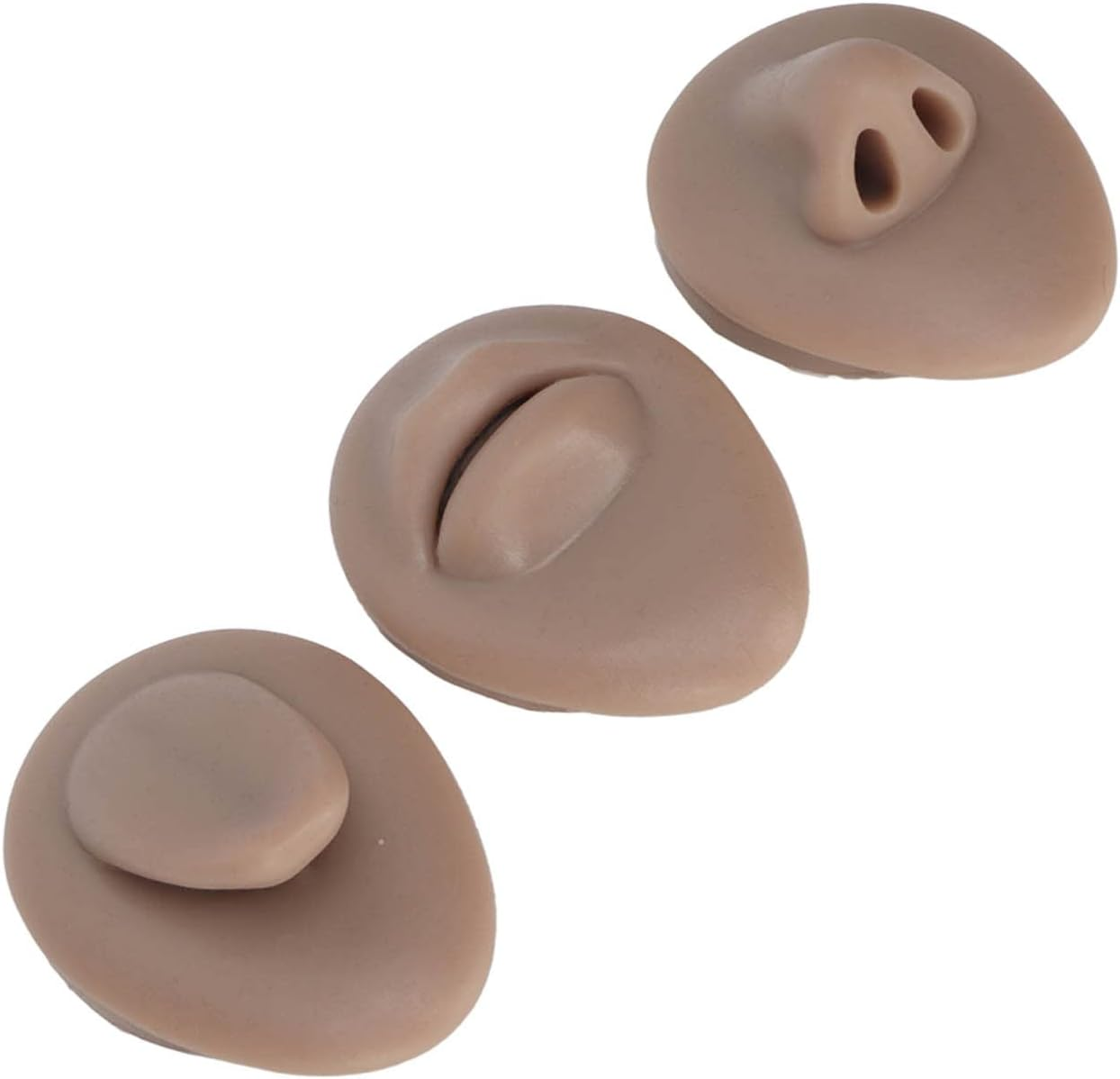 Silicone Piercing Body Model 3D Simulation Reusable Vivid Piercing Body Model (Deep Skin Color)