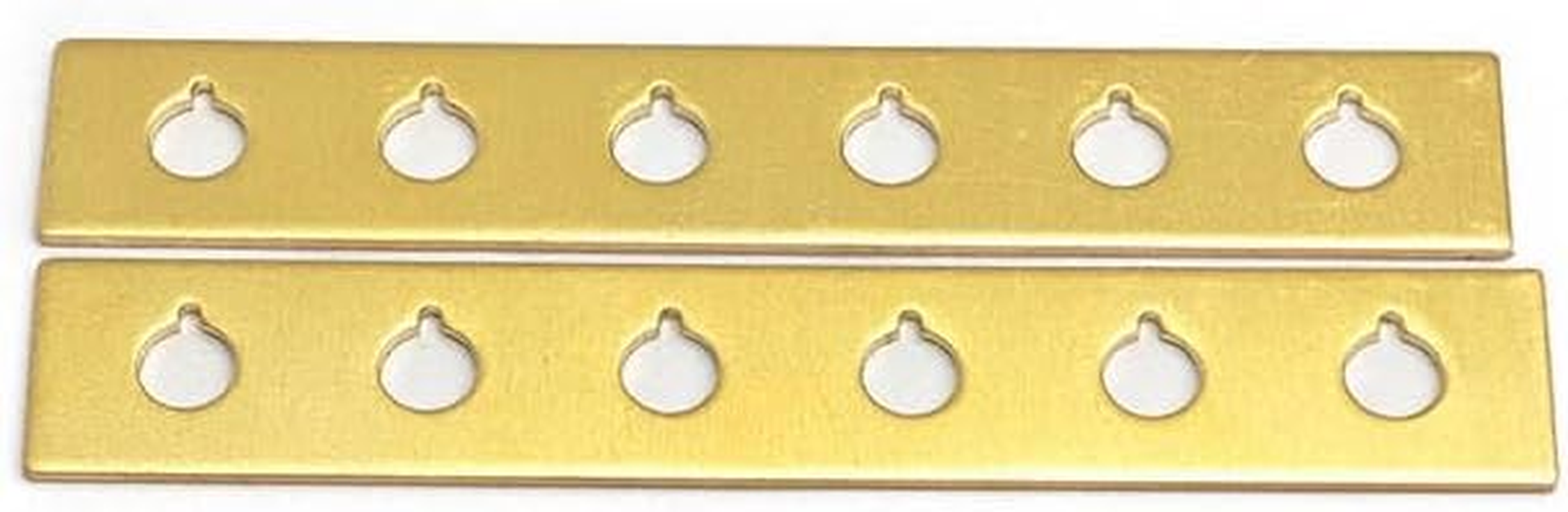 Acoustic Guitar Bridge Pins Slot Aluminum Alloy Repair Plate, Acoustic Guitar Bridge Pin Fixing Repair Plate, Guitar Replacement Parts for Old Bridges image number 5