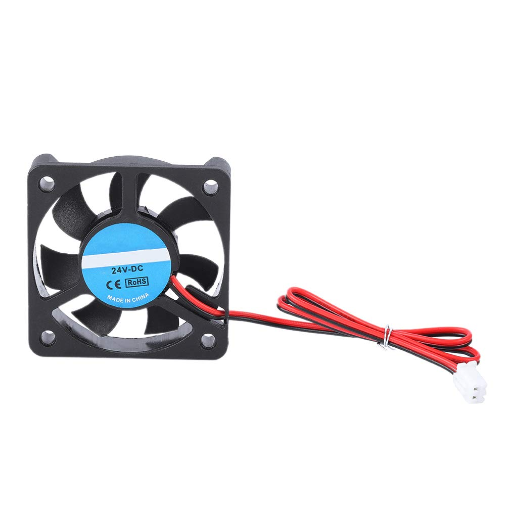 XUMIUZIY 24V Cooling Fan for 3D Printers, 5Cm, 30Db, 8-14CFM, 4000-6500 RPM, 2-Pin Connector, Forced Air Cooling, Compatible with Printers