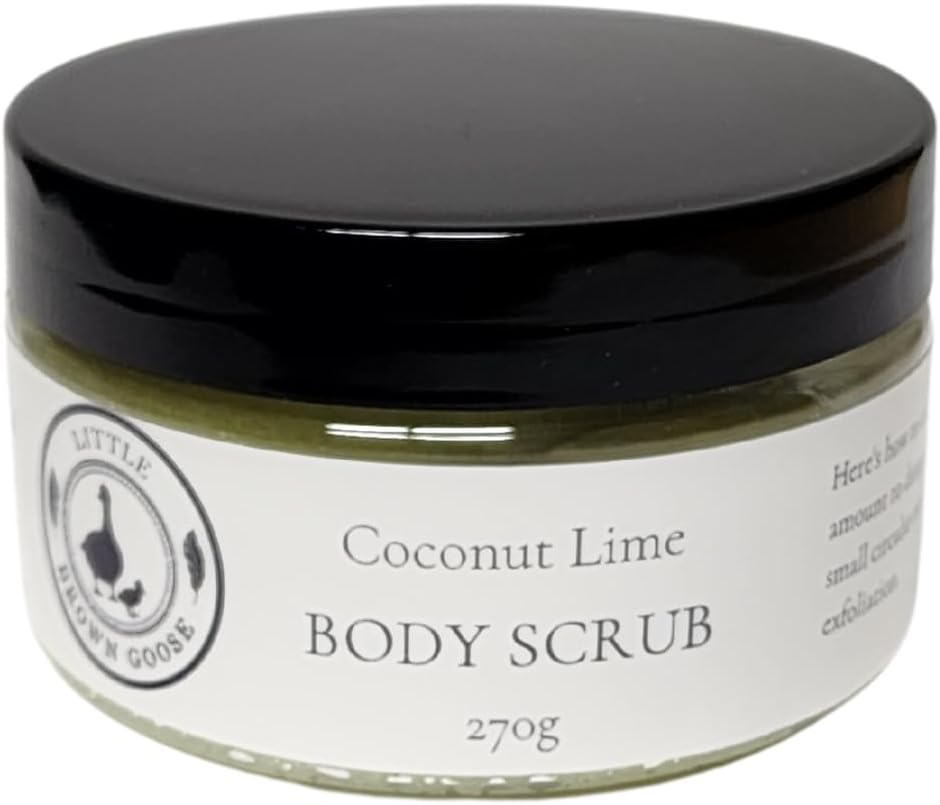Little Brown Goose Raspberry and Vanilla Whipped Body Sugar Scrub 270G. 100% Vegan-Friendly, Natural Exfoliant Body Scrub for Smooth Skin, Non-Greasy, Mess-Free, Body Scrub Body Polish, Handmade in South Australia