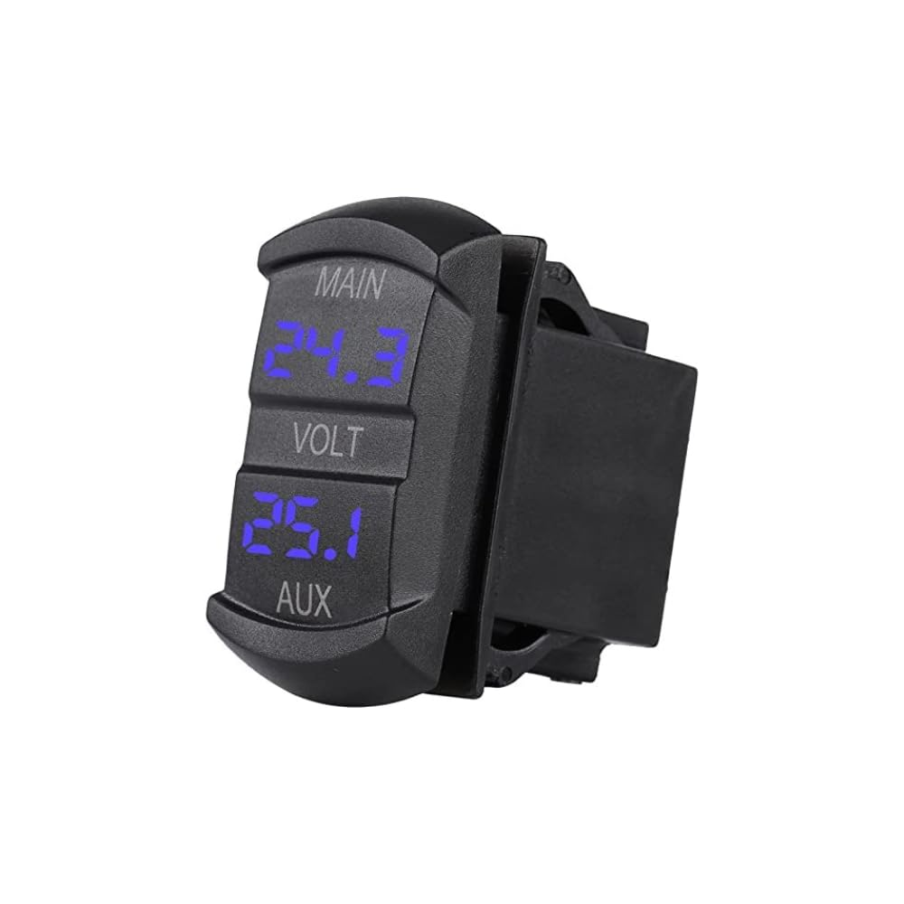 12V Volt Meter Dual Battery Monitor LED Digital Car Boat Voltage Marine Gauge AU image number 4
