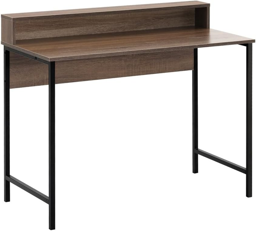 Artiss Computer Desk Office Laptop Desks 100Cm Engineered Wood Desktop Steel Frame Shelf Study Student Table, Home Furniture for Room, with Shelves Scrtch Resistant Easy Assembly image number 3