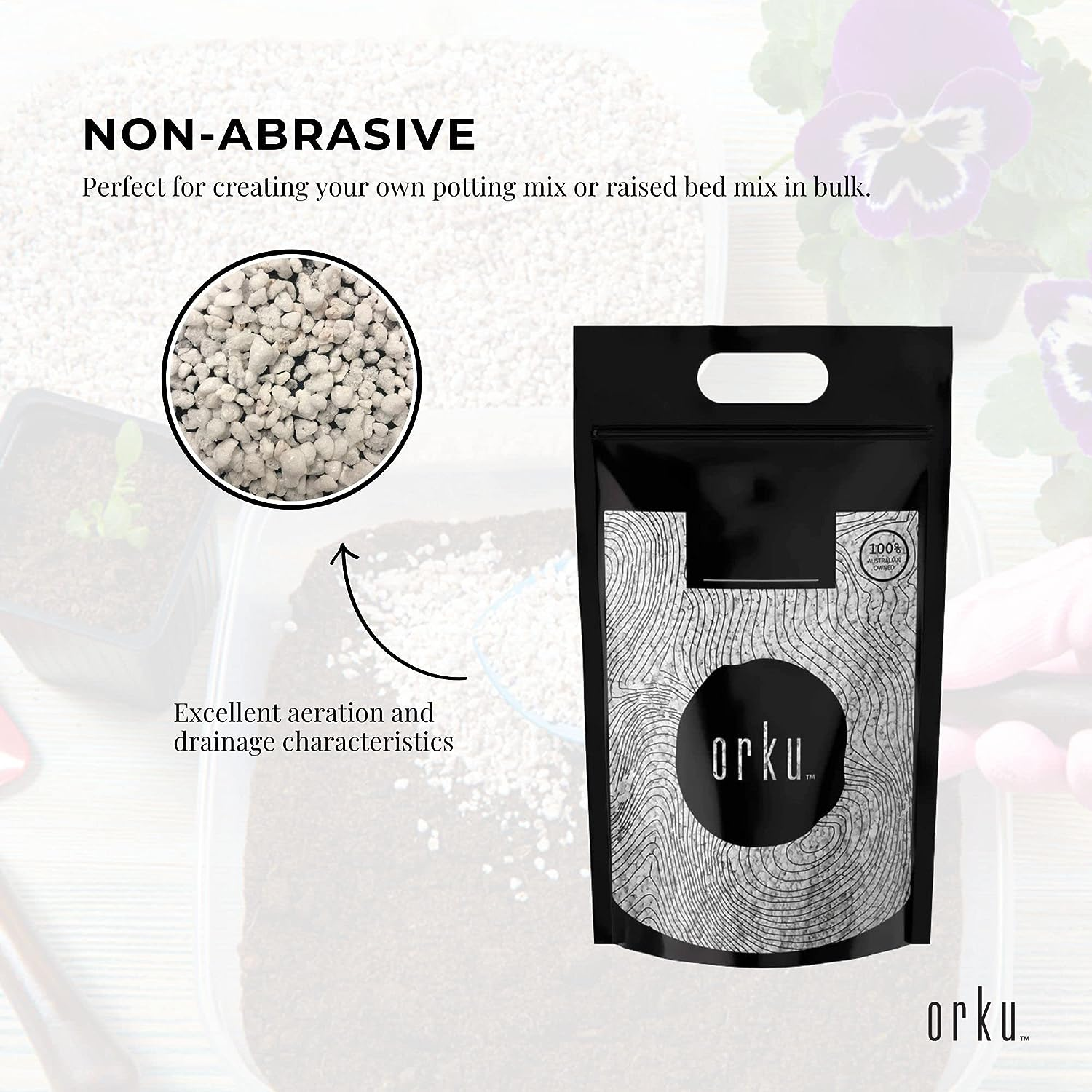 10L Organic Perlite Coarse Premium Soil Expanded Medium Plants Hydroponics image number 5