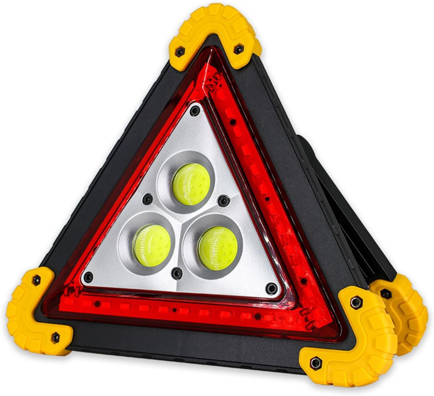 Safety Warning Lights, Hazard Warning Lights, Car Triangle LED Lights, Foldable Waterproof Triangle Lights, Portable Bright & Eye-Catching Lightweight Safety Sign for Roadside Emergencies image number 2