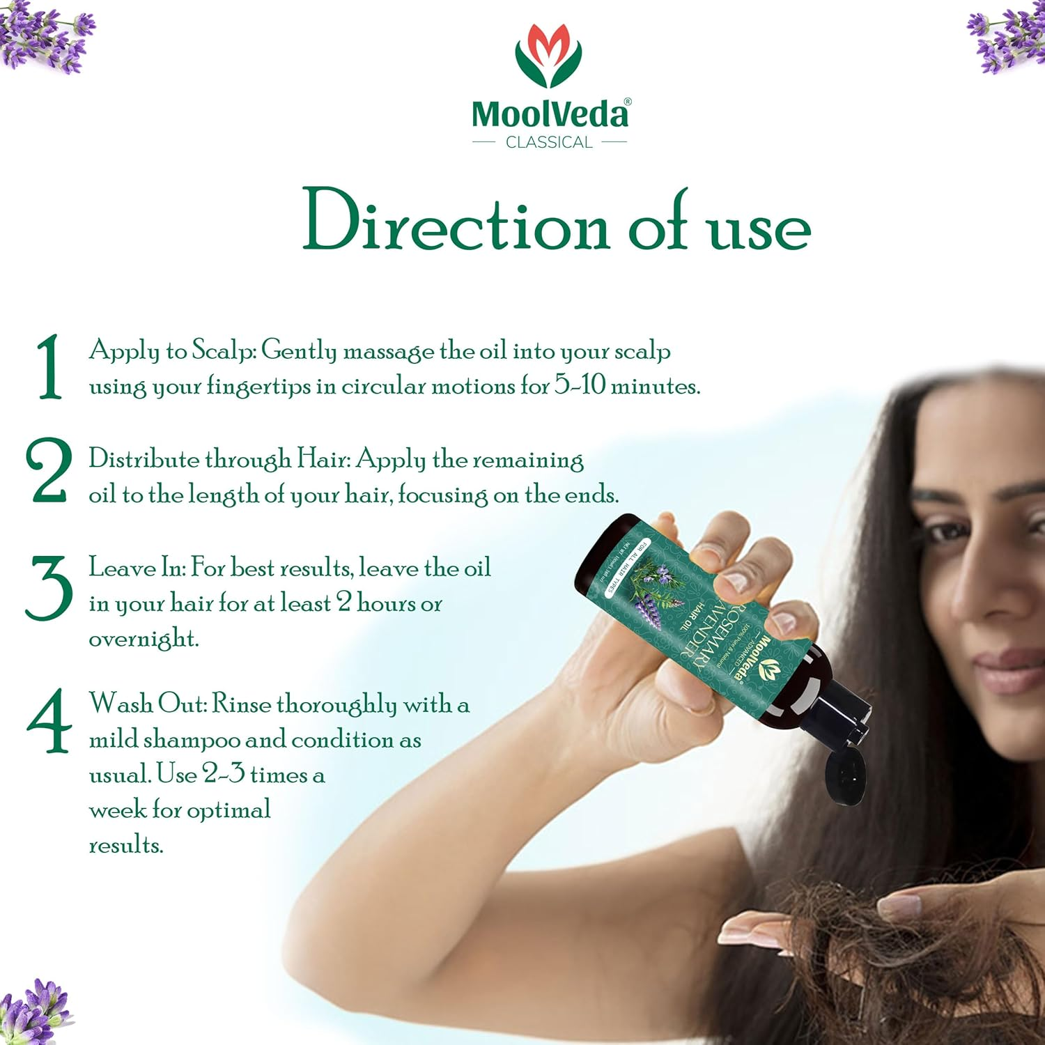 Rosemary Lavender Oil 3.38 Fl Oz (Pack of 1)