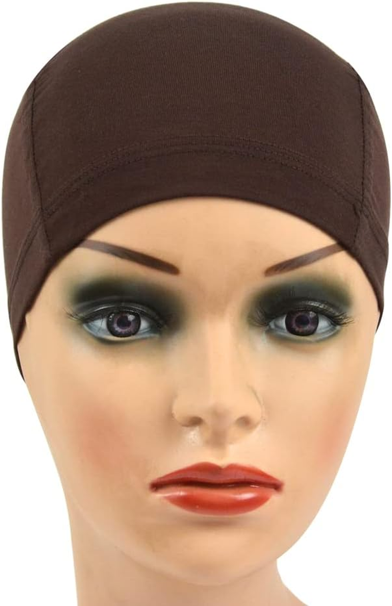 1Pc Bamboo Fiber Wig Cap to Hold Wig in Place Elastic Wig Cap for Women Wig Making (Dark Brown) image number 1