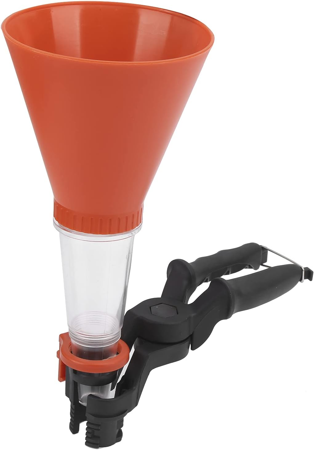 Oil Funnel, 3PCS Engine Oil Funnel Universal Fit for Cars Trucks, Car Oil Filling Funnel Accessory with Adjustable Fixed Holder, Engine Oil Funnel Kit Plastic Funnel Set(#1) image number 3