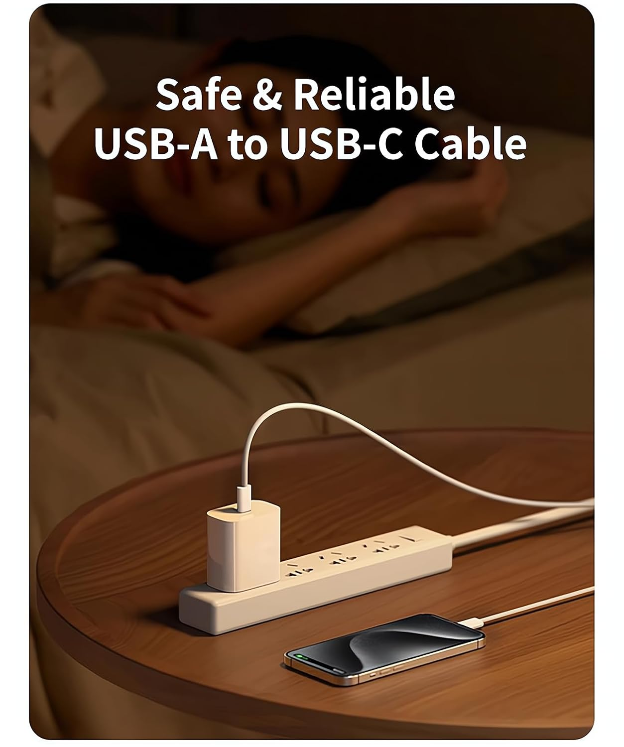 [1.5M 2Pack] Woven USB Charger to USB C Cable, Mfi Certified USB-A to Type C Cord Fast Charging for Apple Carplay Iphone 17 Pro Max/16/15, Ipad Air M2, Airpods Pro 2Nd, Samsung Galaxy S25, White image number 2