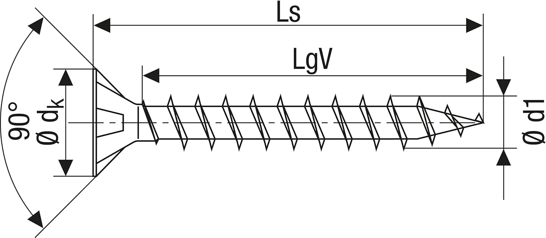 SPAX Universal Screws, 3.5 X 20 Mm, 200 Pieces, Phillips Z2, Countersunk Head, Full Thread, 4CUT, YELLOX A2L, Yellow-Galvanised, 1081020350203 image number 1
