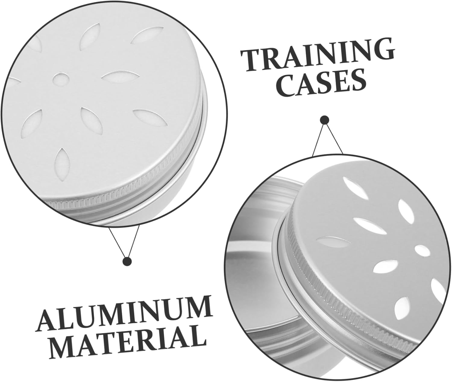 Baluue 10Pcs Odor Training Tool for Dogs Dog Scent Training Threading Tool Dog Training Tools Dog Nose Scent Case Metal Tins with Lids Police Dog Work Aluminum Box Frame image number 6