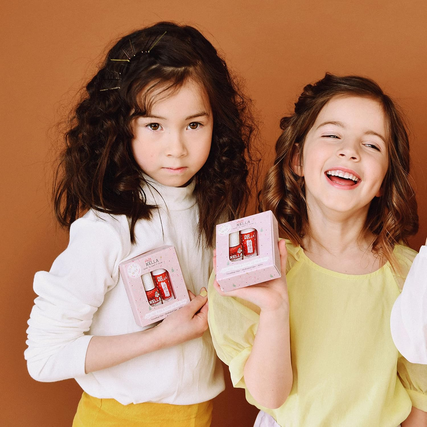 Miss Nella Fairy Kiss Lips & Tips Duo Scented Lip Gloss + Glitter Nail Polish for Children with Removable, Water-Based and Odour-Free Formula image number 5