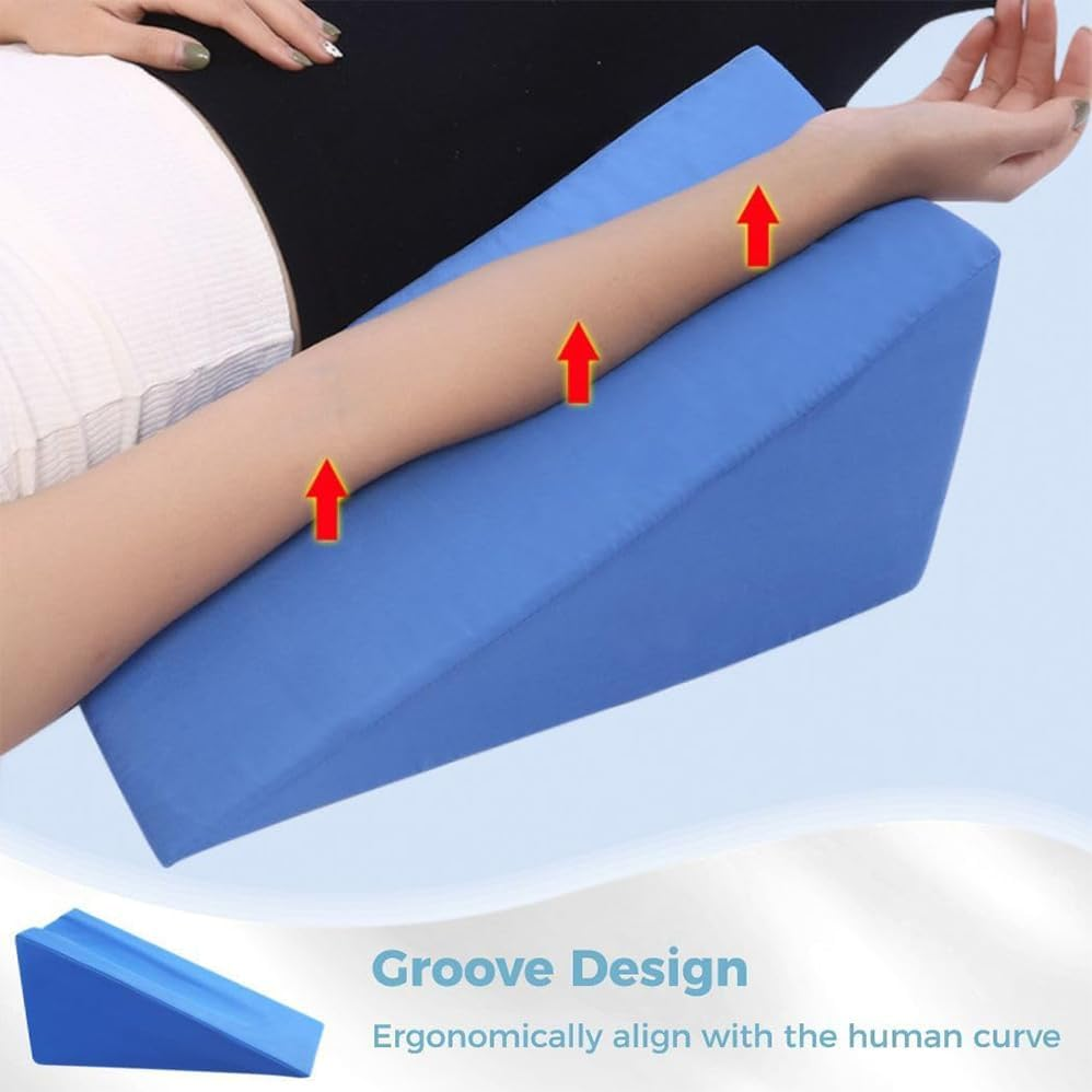 Triangle Therapy Wedge Pillow, Mobilization Wedge, Non-Slip Silicone Triangle Pillow for Spine and Extremity Mobilization, Sturdy Support for Spinal Pain Relief, Rehabilitation Tool image number 3