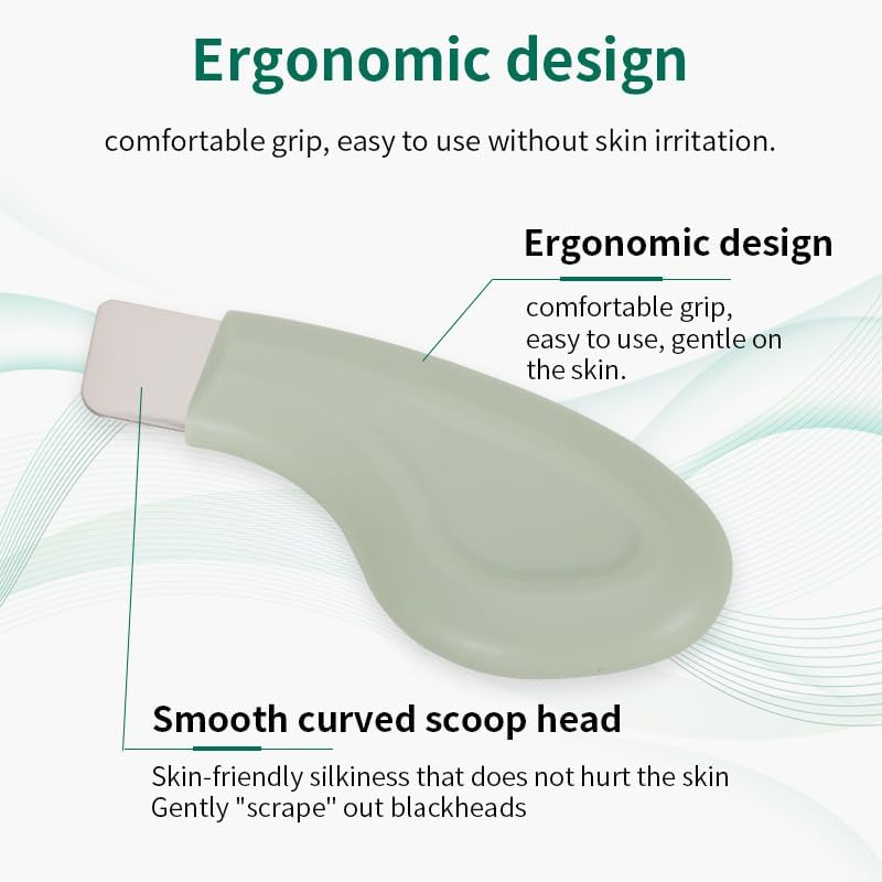 FAFUBOTIF 1 Pcs Blackhead Remover Tools, Silicone Face Scraper for Deep Cleansing, Nose Blackhead Remover for Women Men - Green - Heart-Shaped Beige image number 7