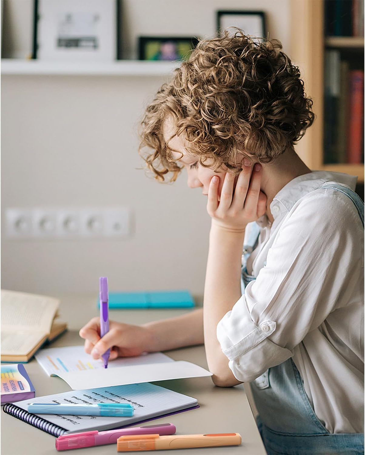 Four Candies Cute Pastel Highlighters, 10 PCS Highlighters Assorted Colors, Soft Chisel Tip, Clear Ink View, Aesthetic Highlighters Set for Organizing and Coloring image number 1