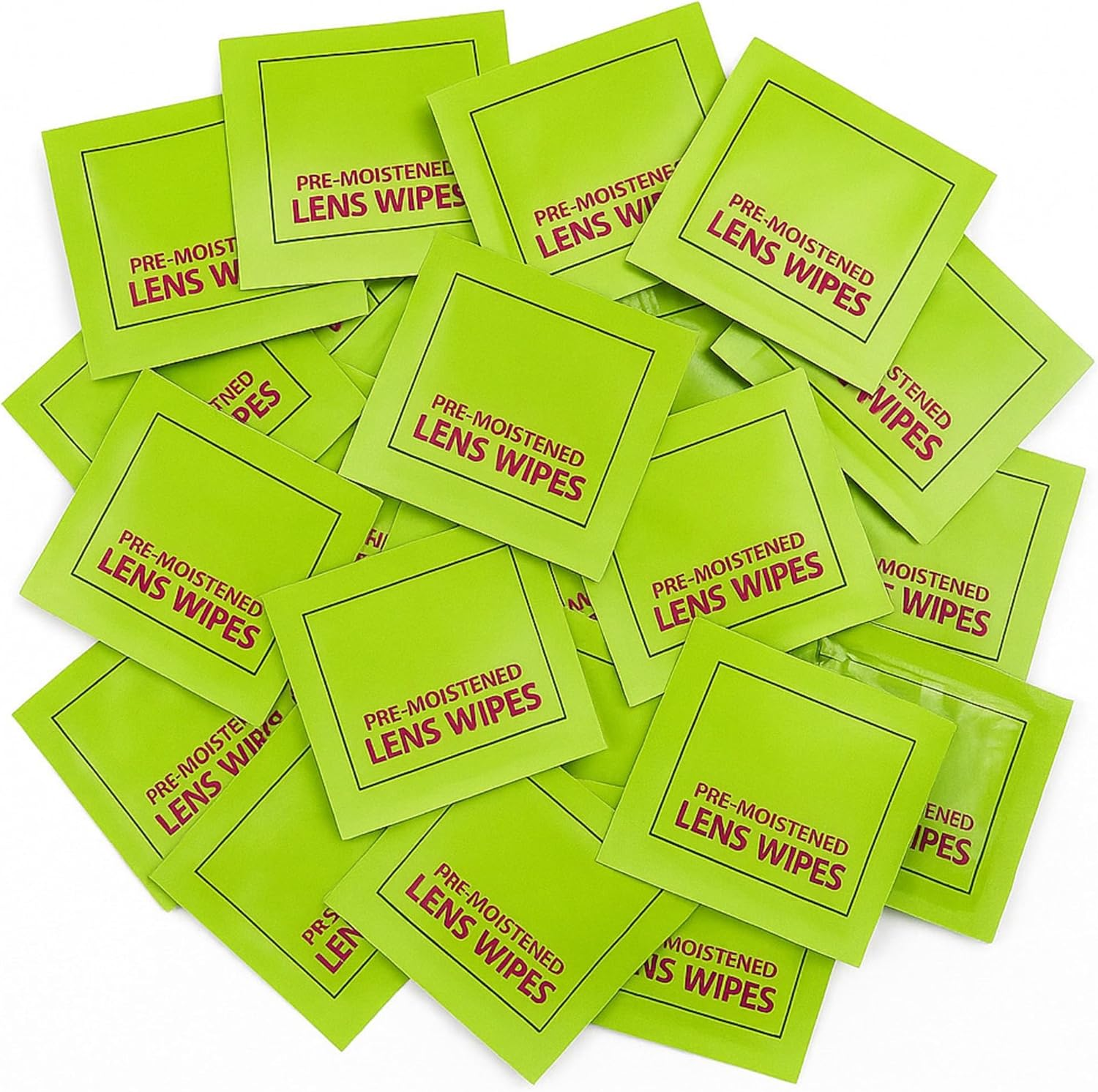 100 Count Eyeglass Cleaner Lens Wipes - Pre-Moistened Individually Wrapped Eye Glasses Cleaning Wipes | Glasses Cleaner Safely Cleans Glasses, Sunglasses, Phone Screen, Electronics & Camera Lenses | Streak-Free( Flat Box ) (100) image number 5