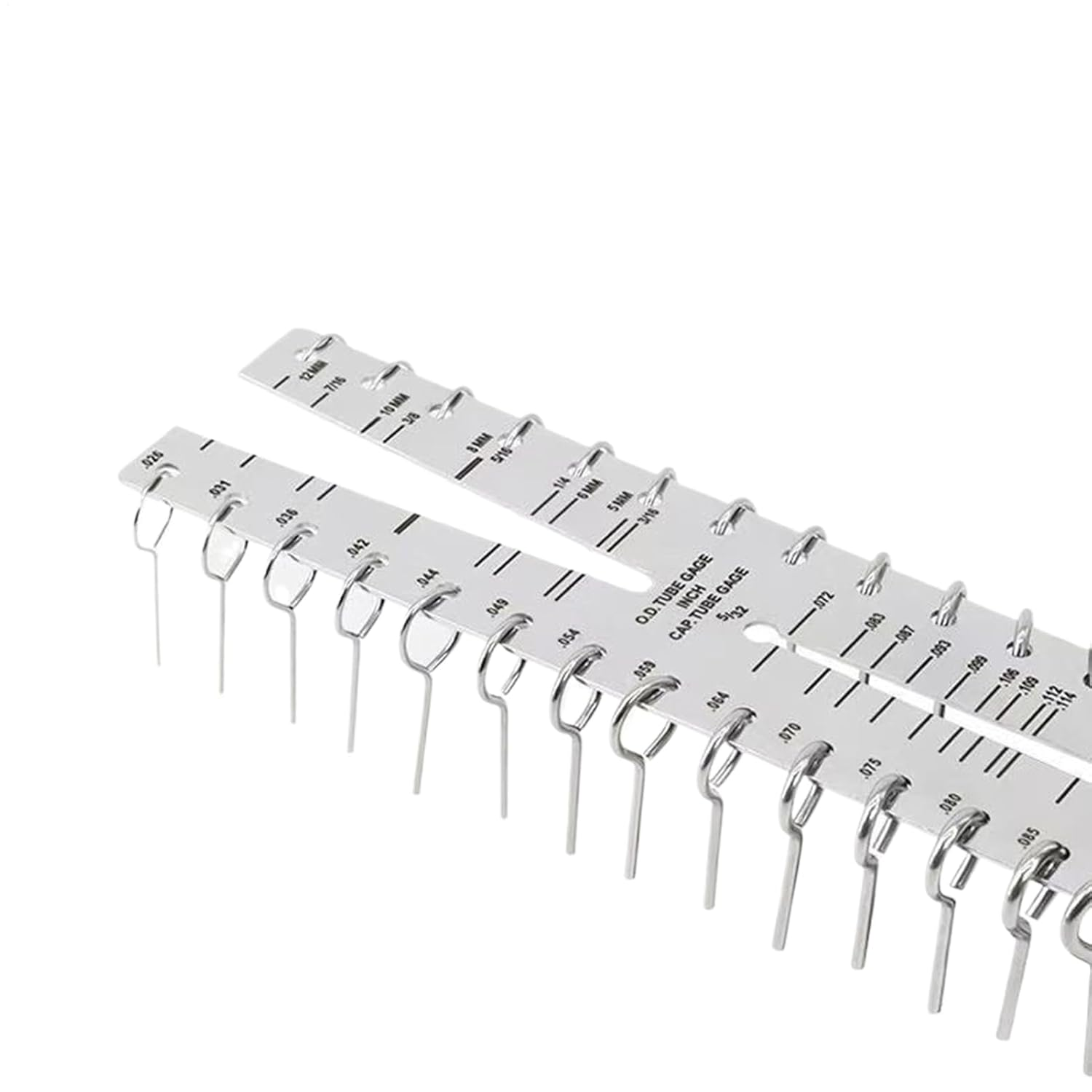 Tube Diameter Gauge - Stainless Steel Measuring Tool,Copper Tube OD ID Measurement Ruler | for Hydraulic Pneumatic Process Control Industrial Machinery Technician Engineer image number 5