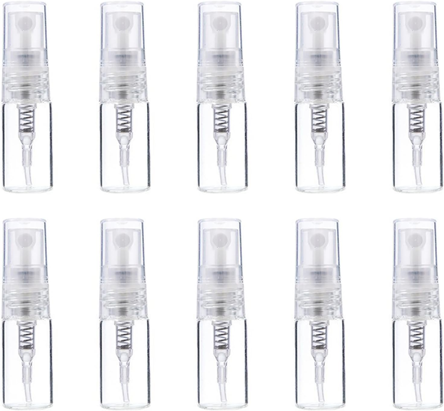 10 PCS 2Ml Sample Containers Cologne Perfume Tester Bottles Spray Sample Vial Atomizer Mini Fragrance Bottles Portable Travel image number 2