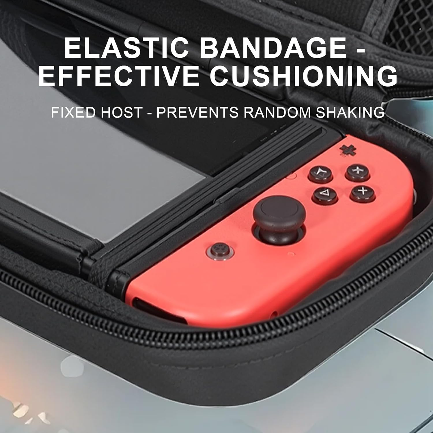 LEZOOY Switch 2 2025 Hard Shell Portable Case Switch 2 Travel Case with Ten Card Slots Large Capacity Accessory Bag for the Console and Its Accessories Black image number 3