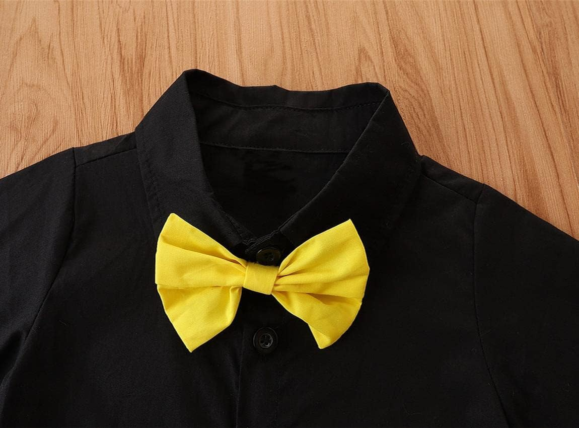 Dressy Daisy Baby Toddler Boys Mouse Halloween Costume Suspenders Suit Fancy Party Dress up Set with Mouse Ears and Gloves for 6 Months to Size 7 image number 4