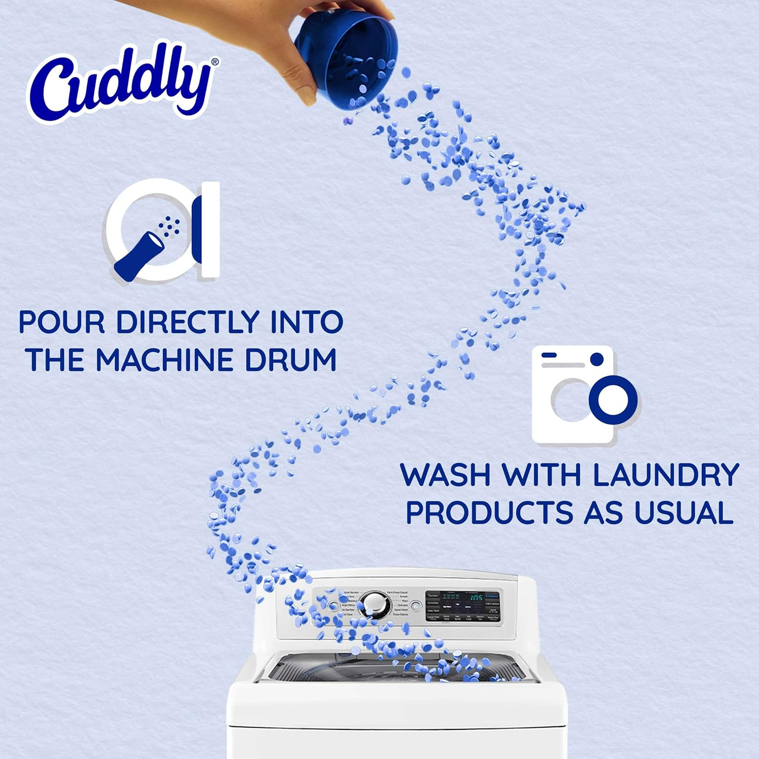 Cuddly Laundry In-Wash Scent Booster Beads, 240G, Sunshine Fresh image number 1