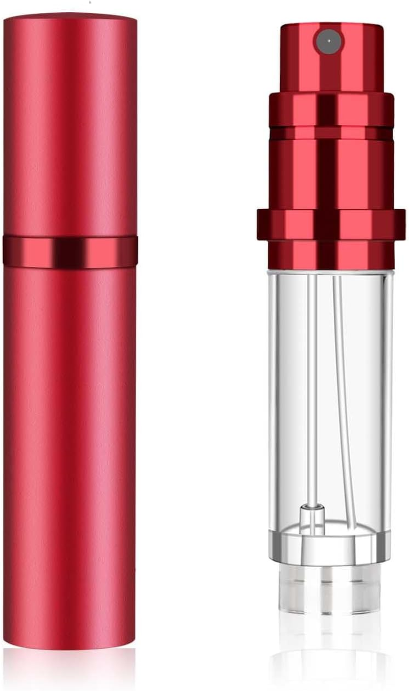 5Ml Perfume Atomiser - Refillable Travel Perfume Spray Bottles &ndash; Leakproof Aluminum Atomizer for Fragrance,Silver