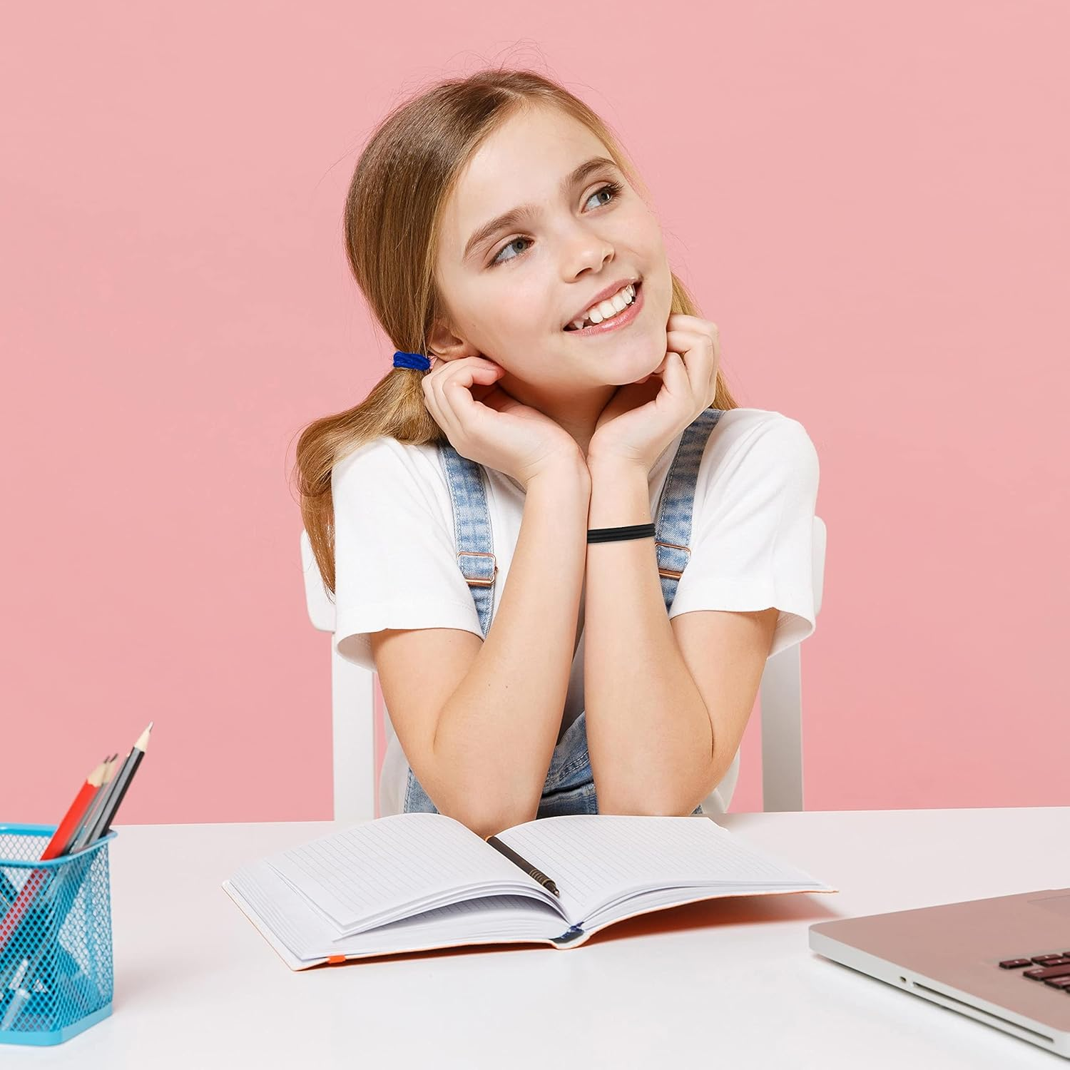 Expressions 216-Piece Hair Ties, 4Mm Bright Colors Value Pack, No Metal Ponytail Holders for Thick, Curly, and All Hair Types image number 5