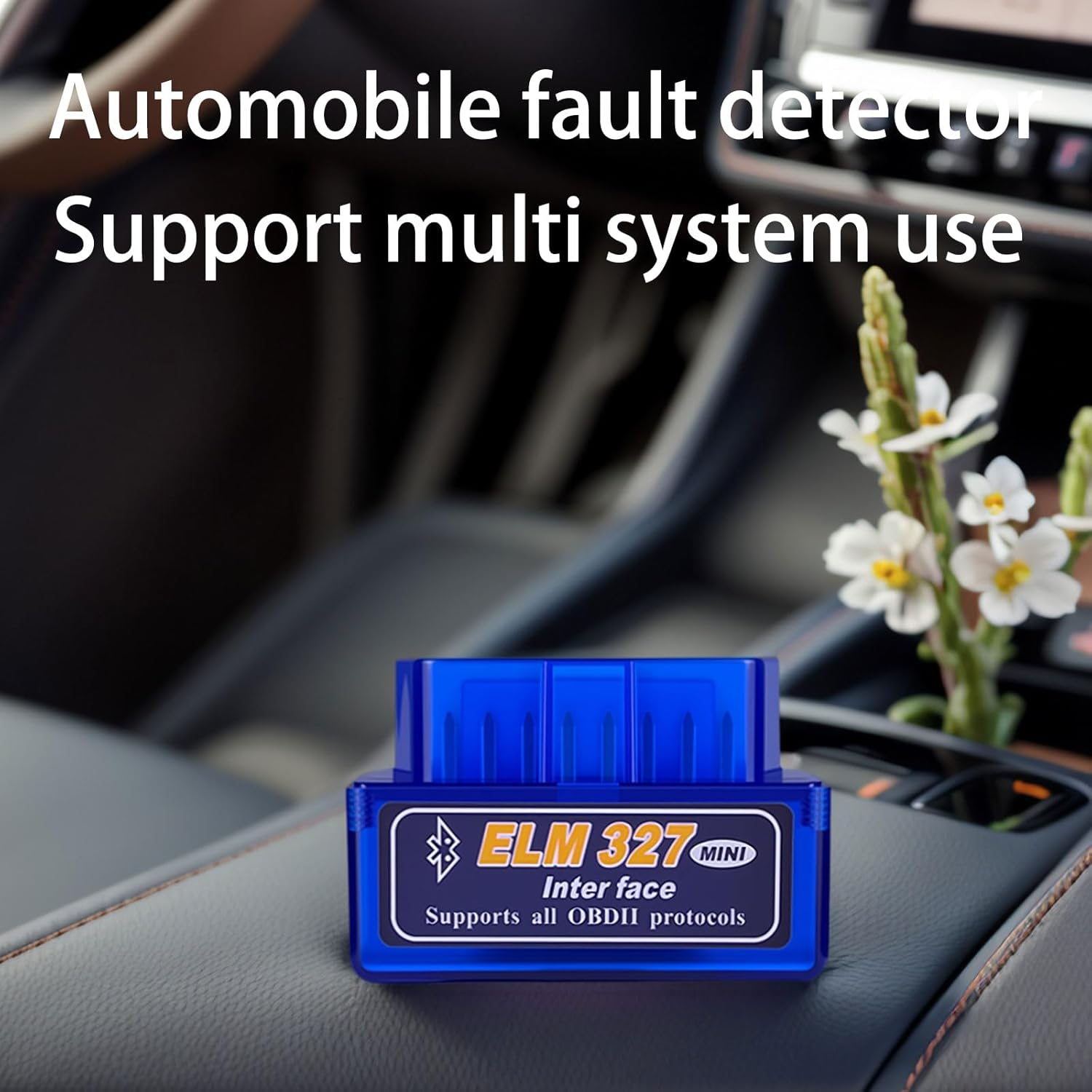 Obd2 Scanner, Elm327 Dual-Mode 5.1 Bluetooth OBD Scanner, Obd2 Diagnostic Scanning Tool, Car Scanner，Check Engine Reader, Compatible with Ios, Iphone, Ipad and Android image number 2