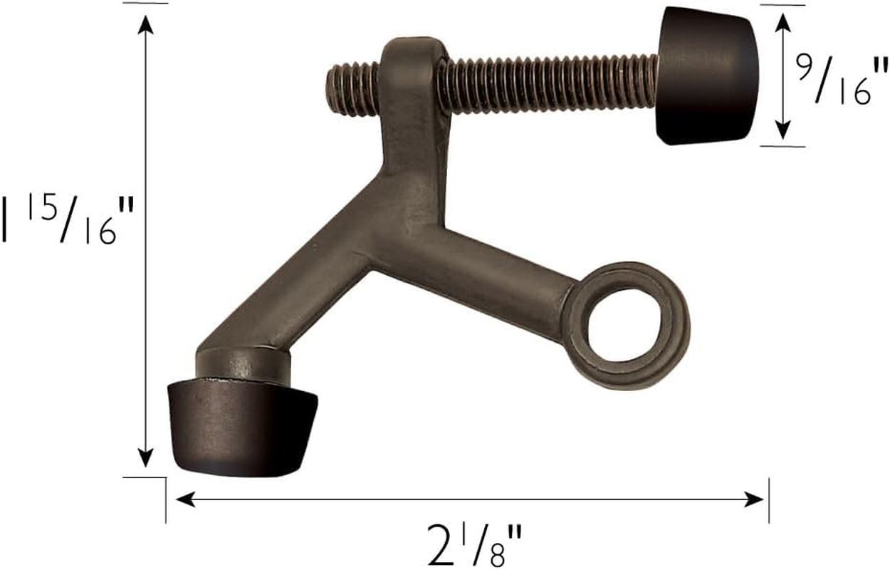 Design House 181800 Standard Hinge Pin Door Stop, 10-Pack, Oil Rubbed Bronze, 10 Count image number 6