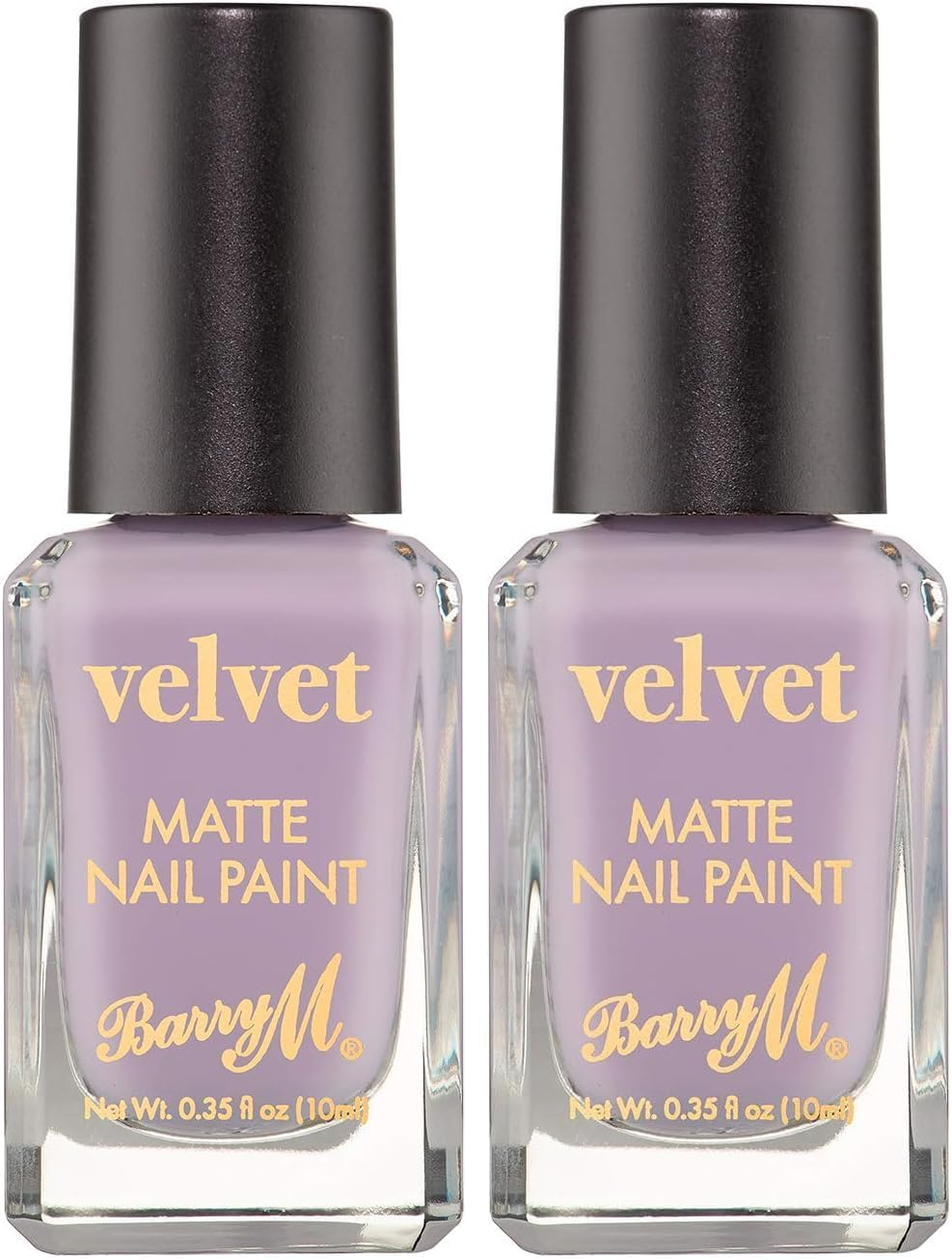 Barry M Matte Velvet Nail Paint 10 Ml, No. 08 Lilac Lady, 10 Ml (Pack of 2)