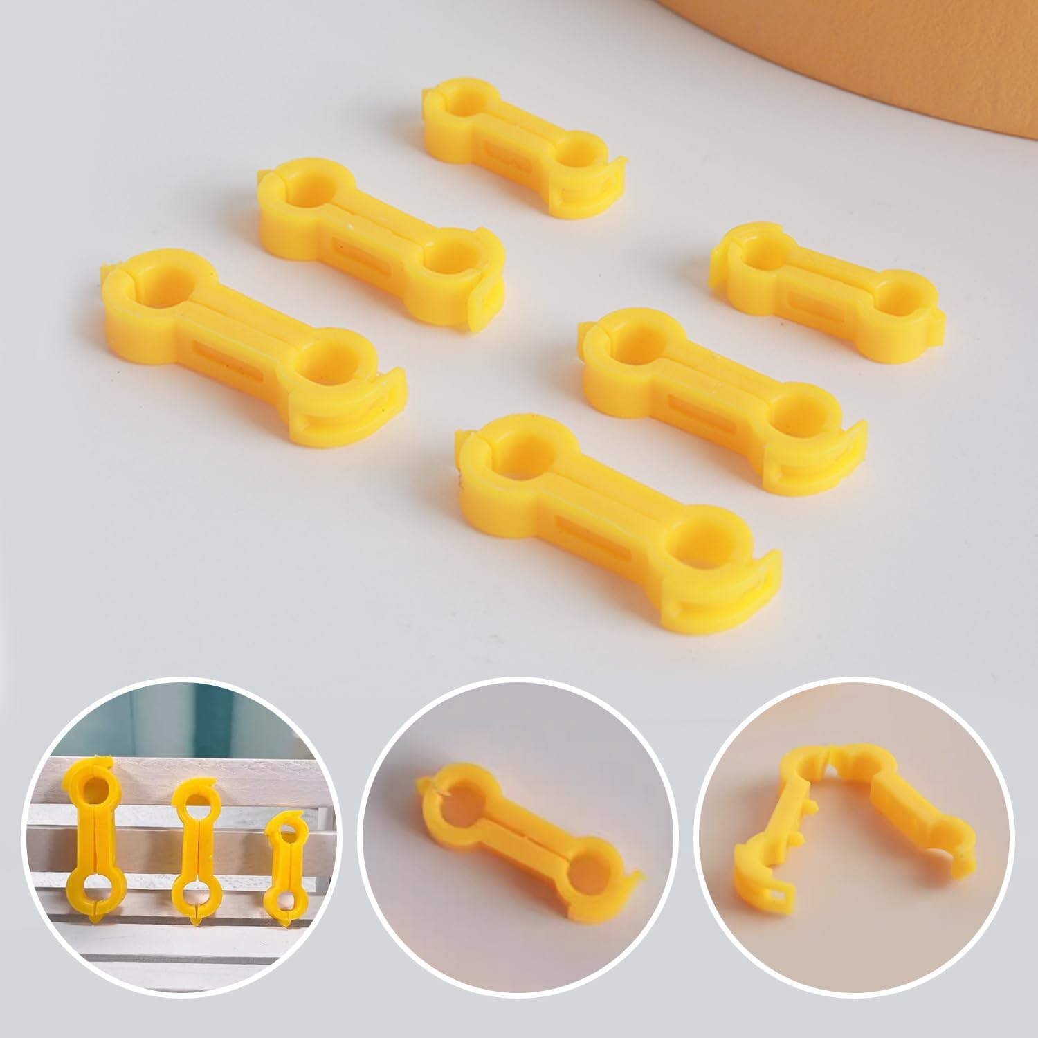 AIRTILY Pack of 9 Yellow Chicken Leg Stands, Plastic Double Foot Corrector, Creative Bird Support Clamp, Reusable, Suitable for Bird Chicks image number 4